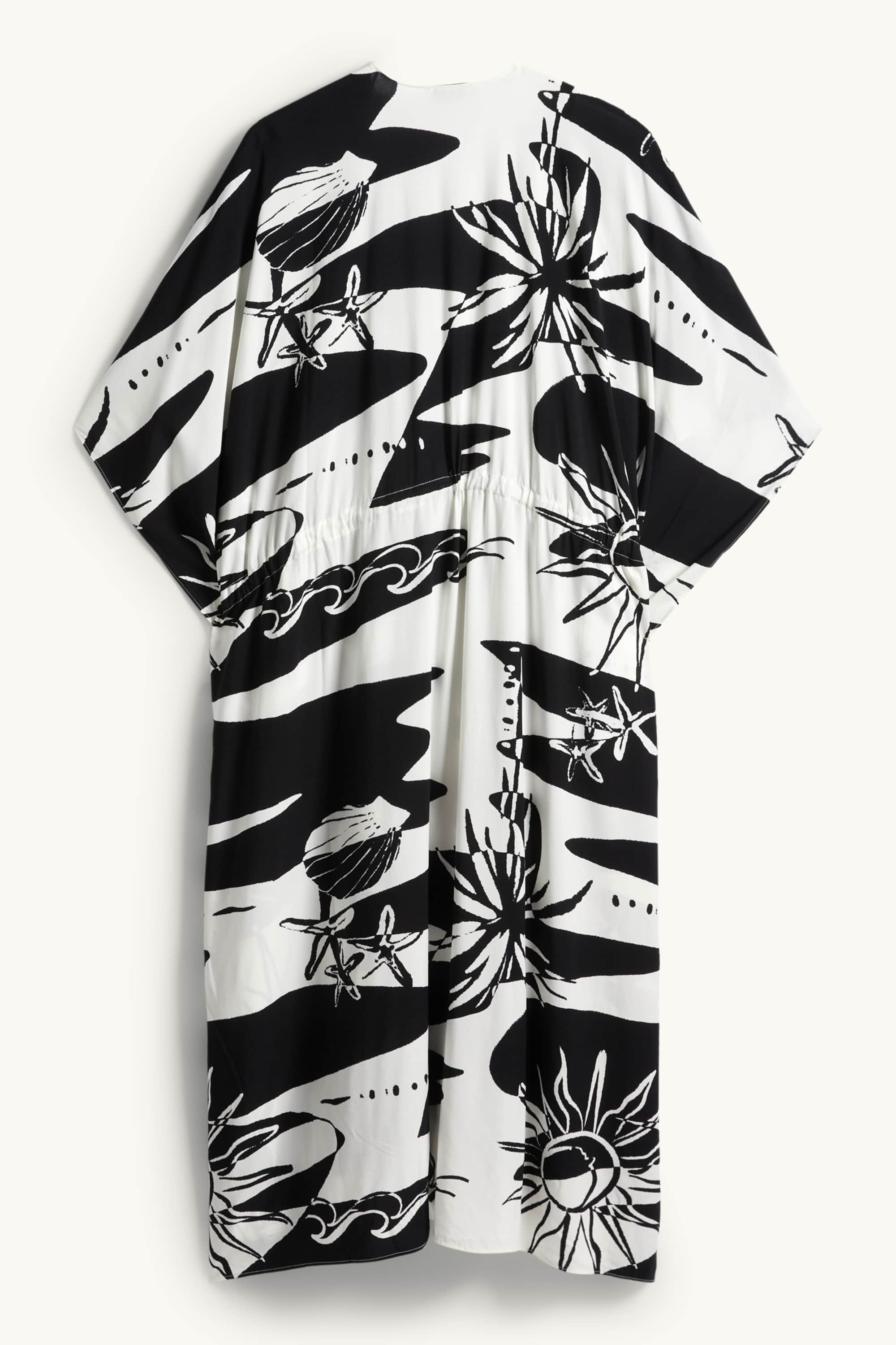 Kimono - patterned black / white