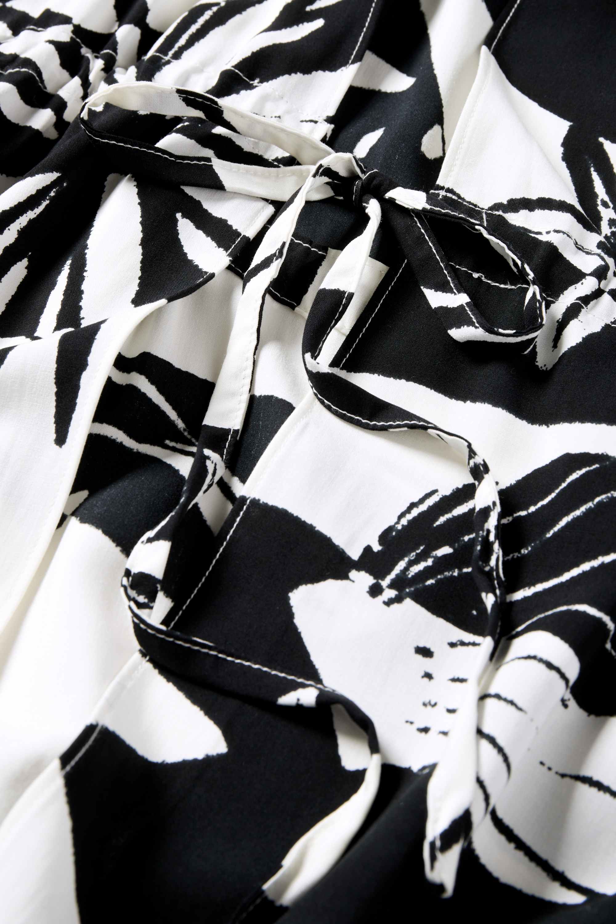 Kimono - patterned black / white