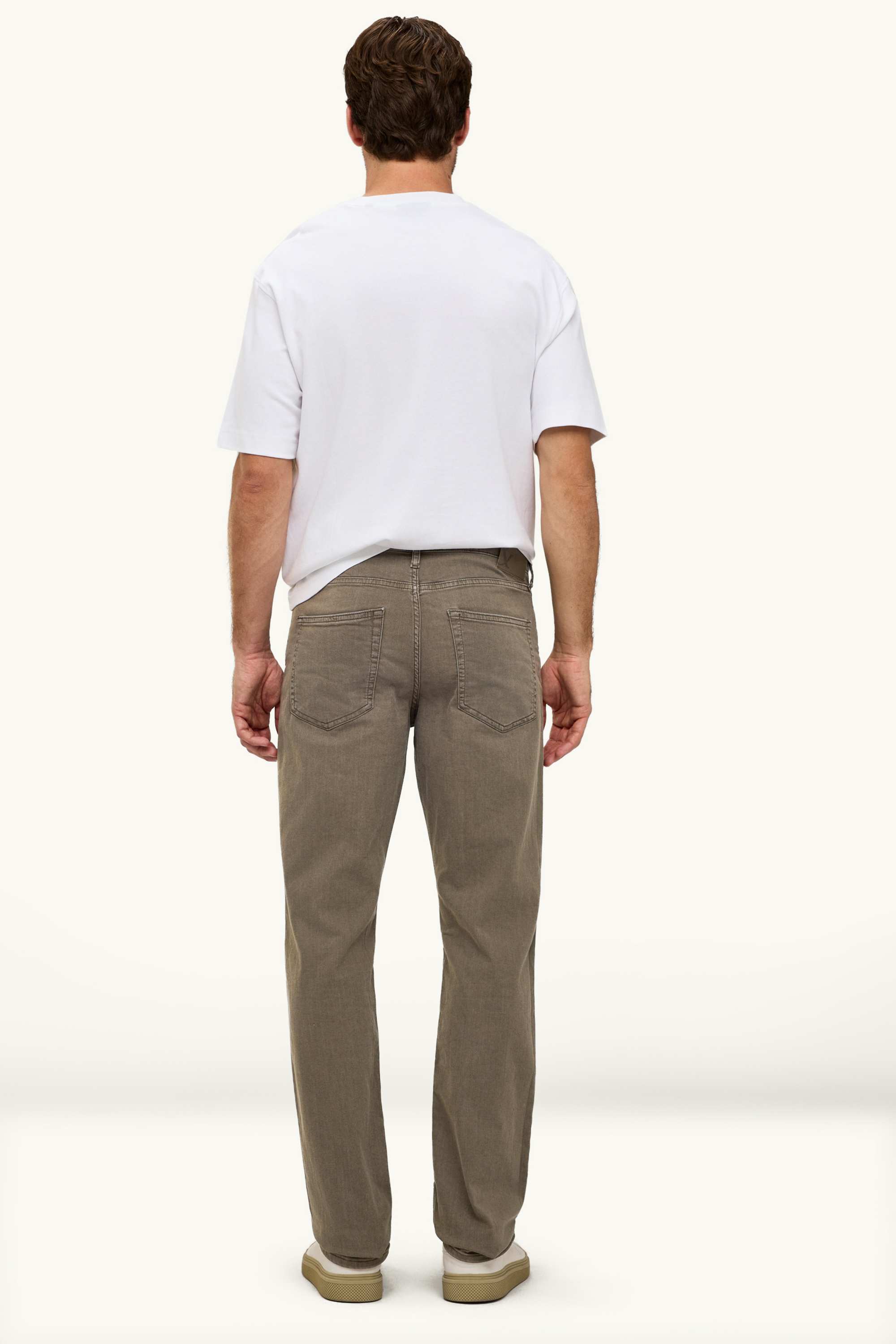 Straight jeans denim-brown