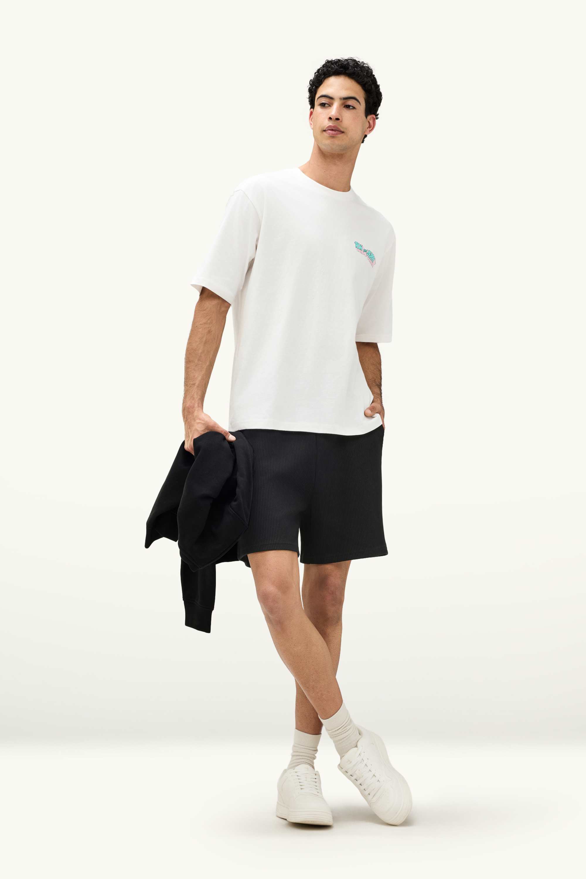 Shorts - ribbed black