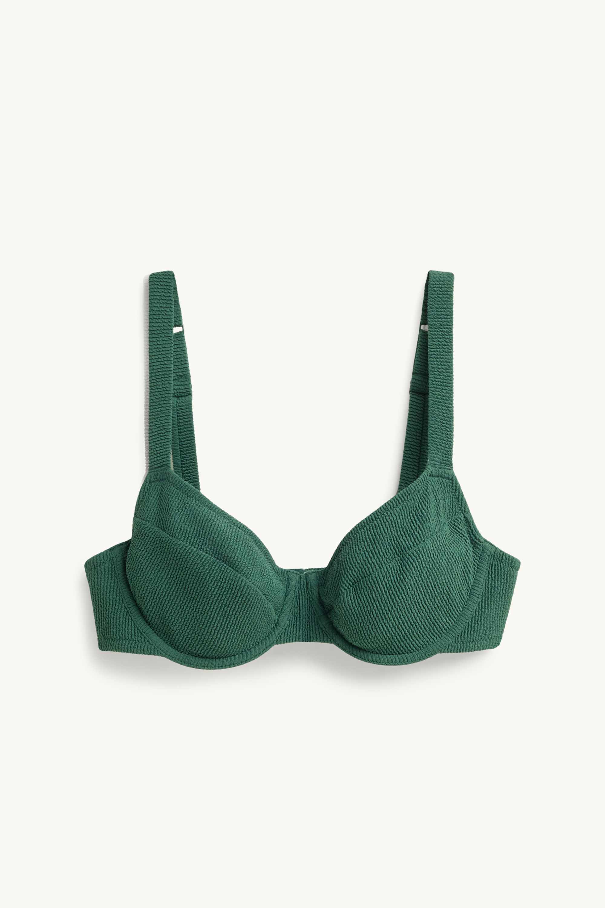 Underwire bikini top - LYCRA® XTRA LIFE™ dark green