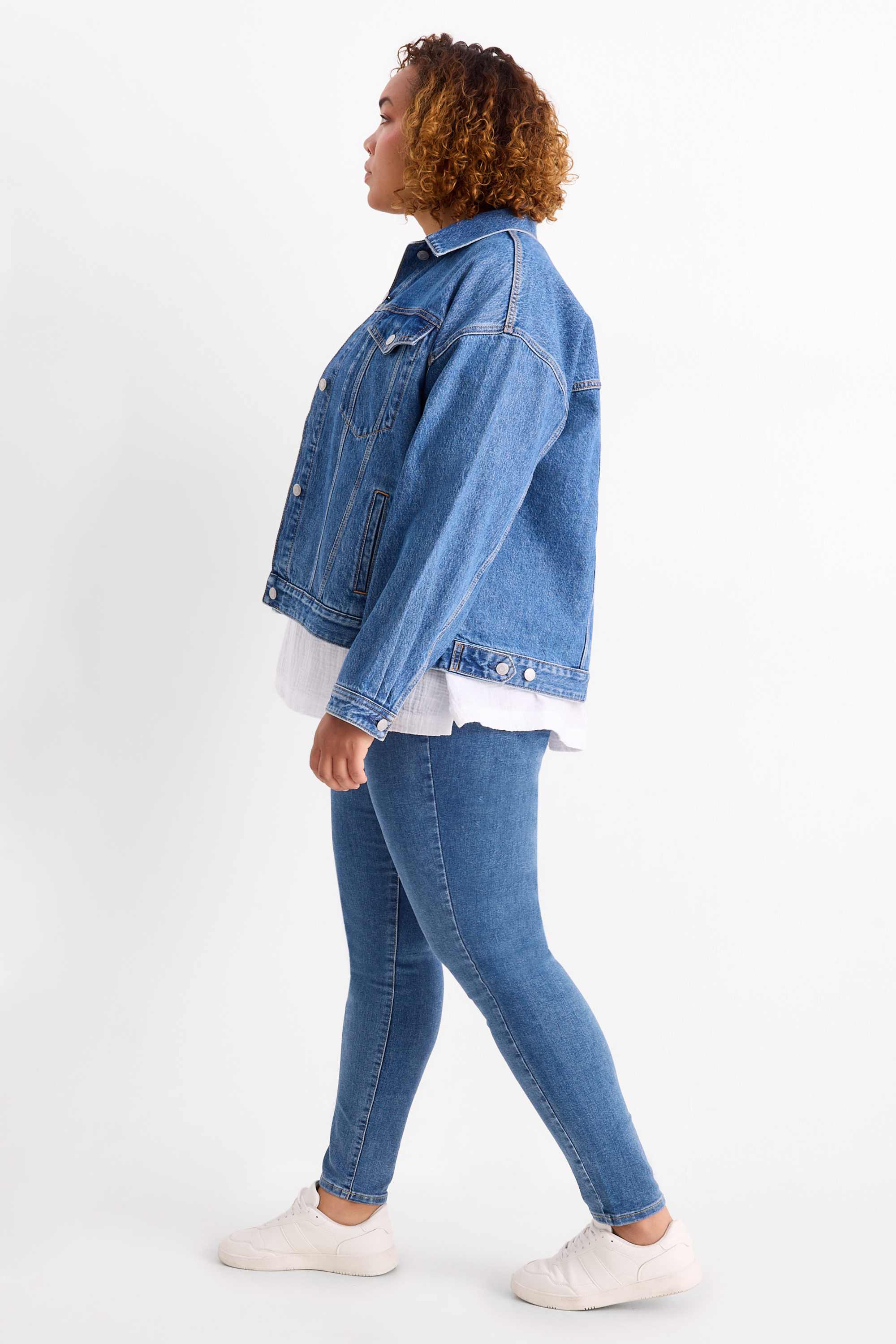Jegging jeans - high waist blue