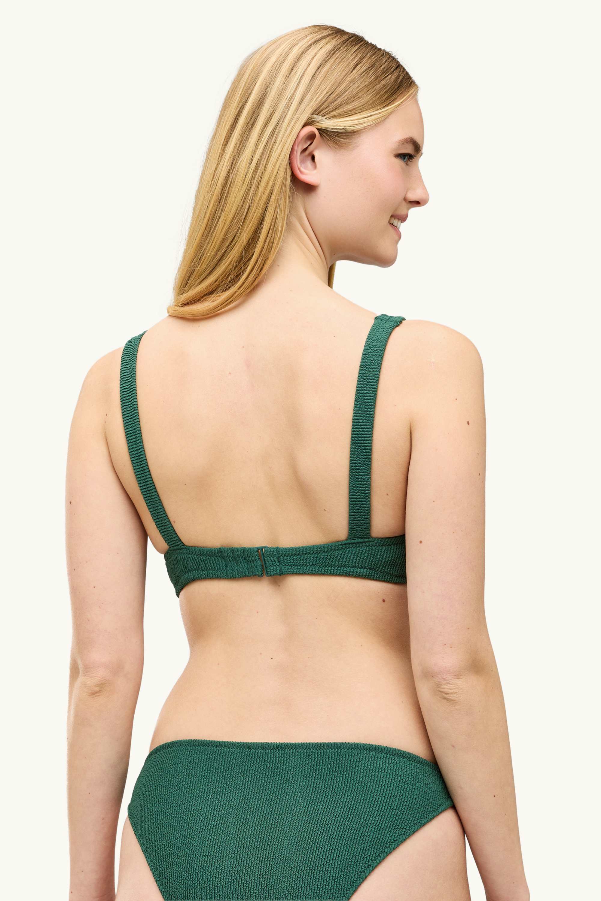 Underwire bikini top - padded - LYCRA® XTRA LIFE™ dark green