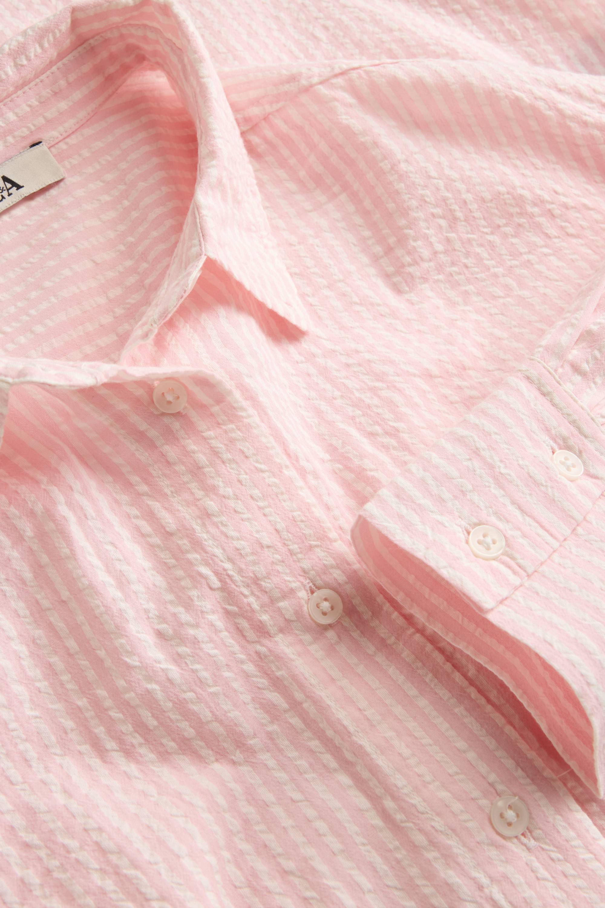 Shirt blouse - striped rose
