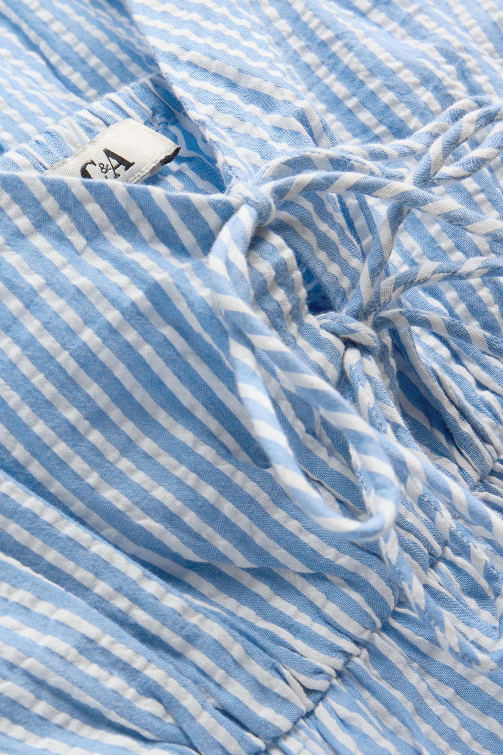 Blouse top - striped light blue