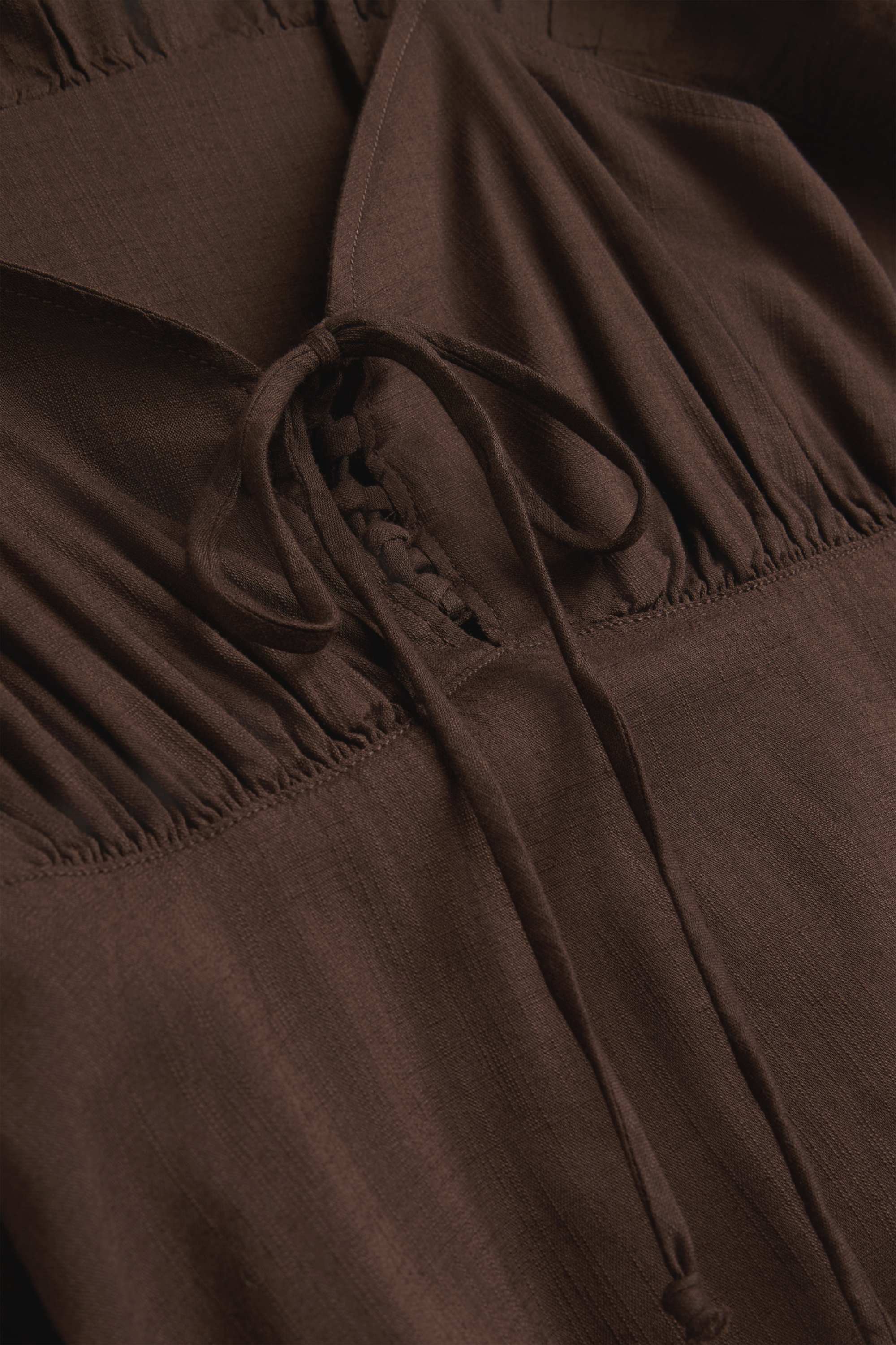 Empire dress brown