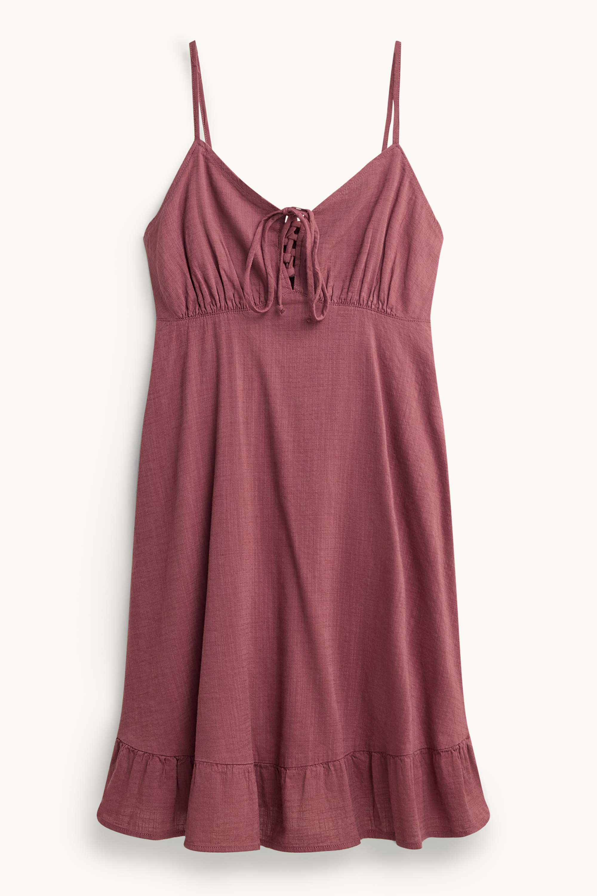 Empire dress dark rose