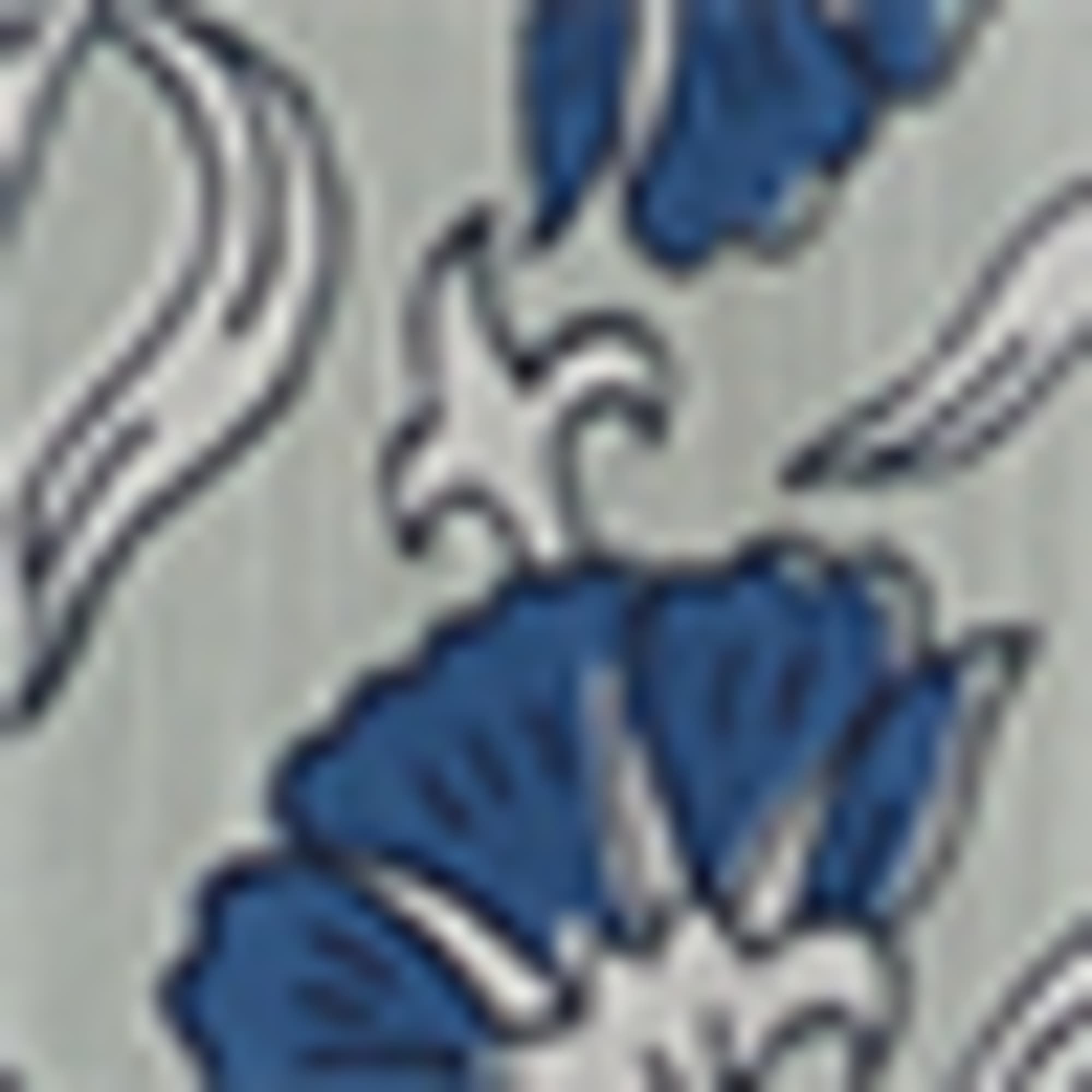 Chiffon dress - patterned dark blue
