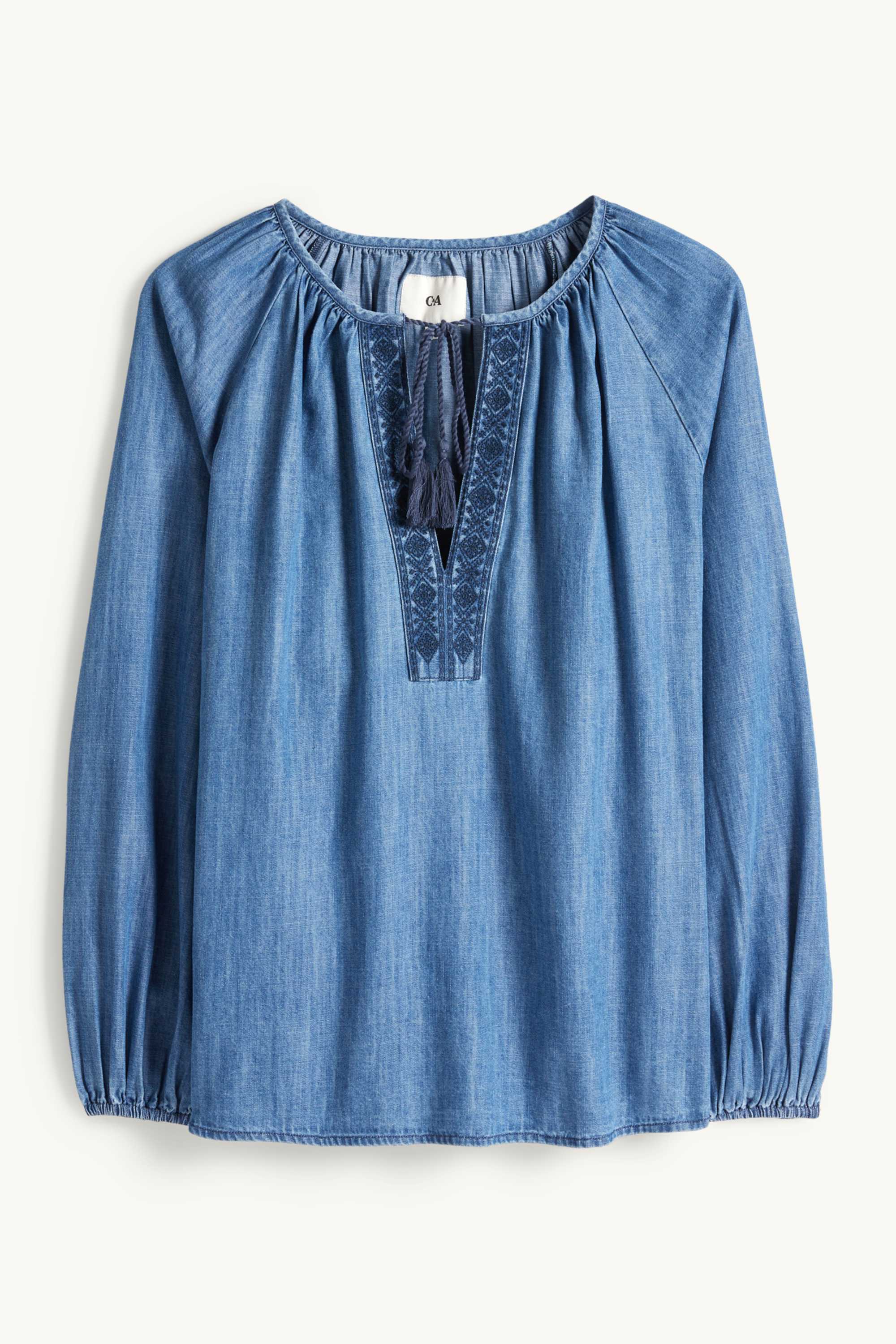 Tunic - denim look blue denim