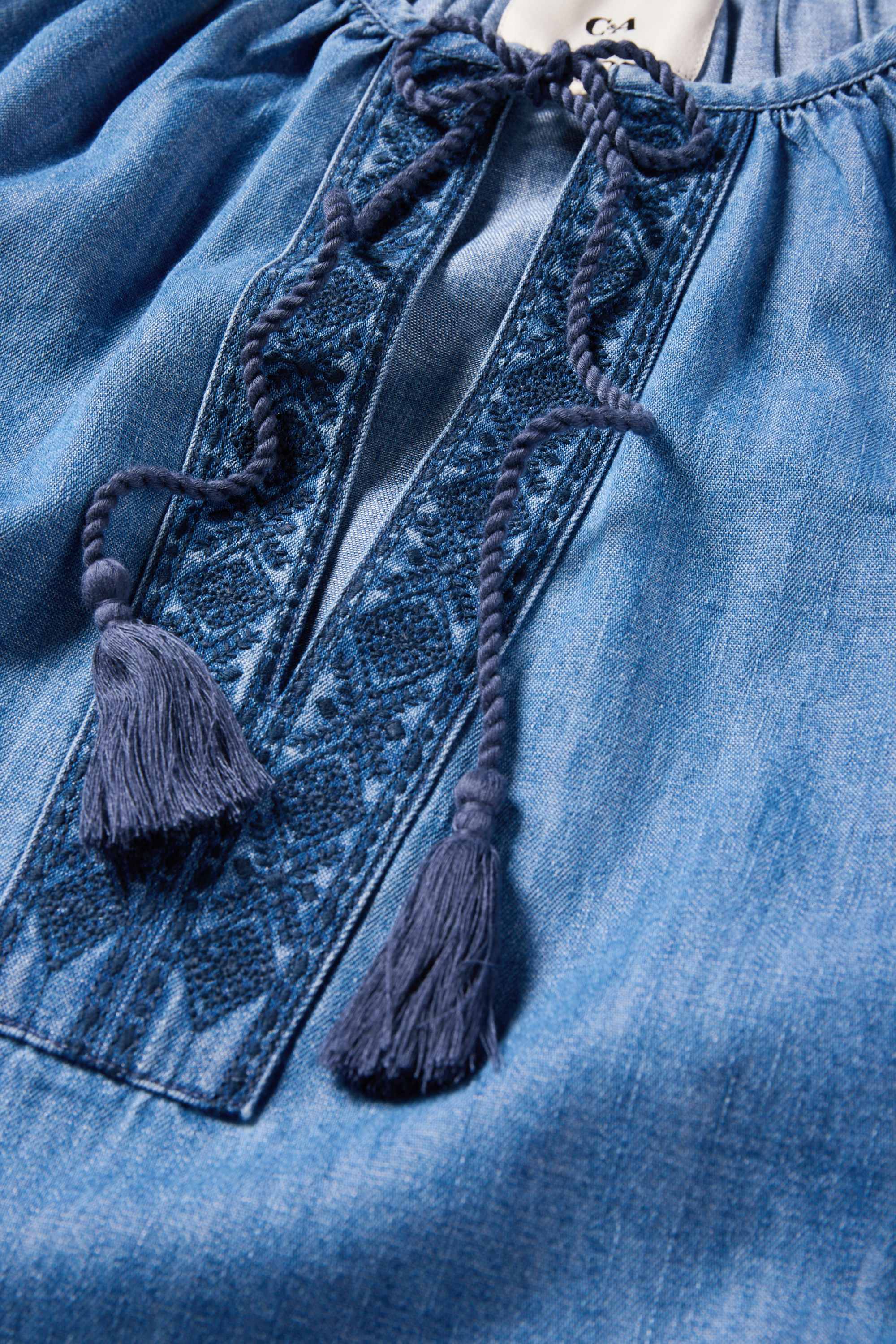 Tunic - denim look blue denim