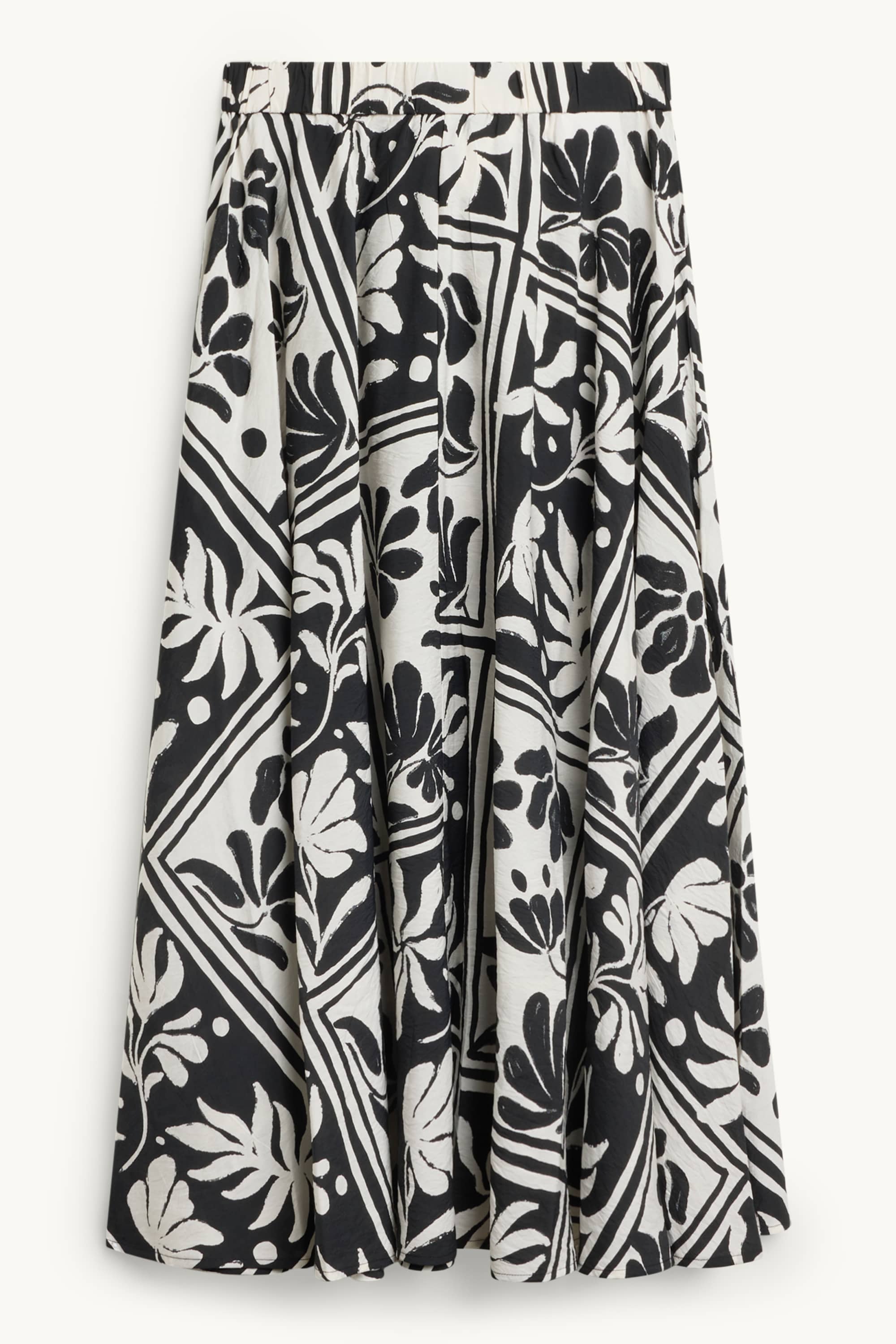 Skirt - patterned black / white