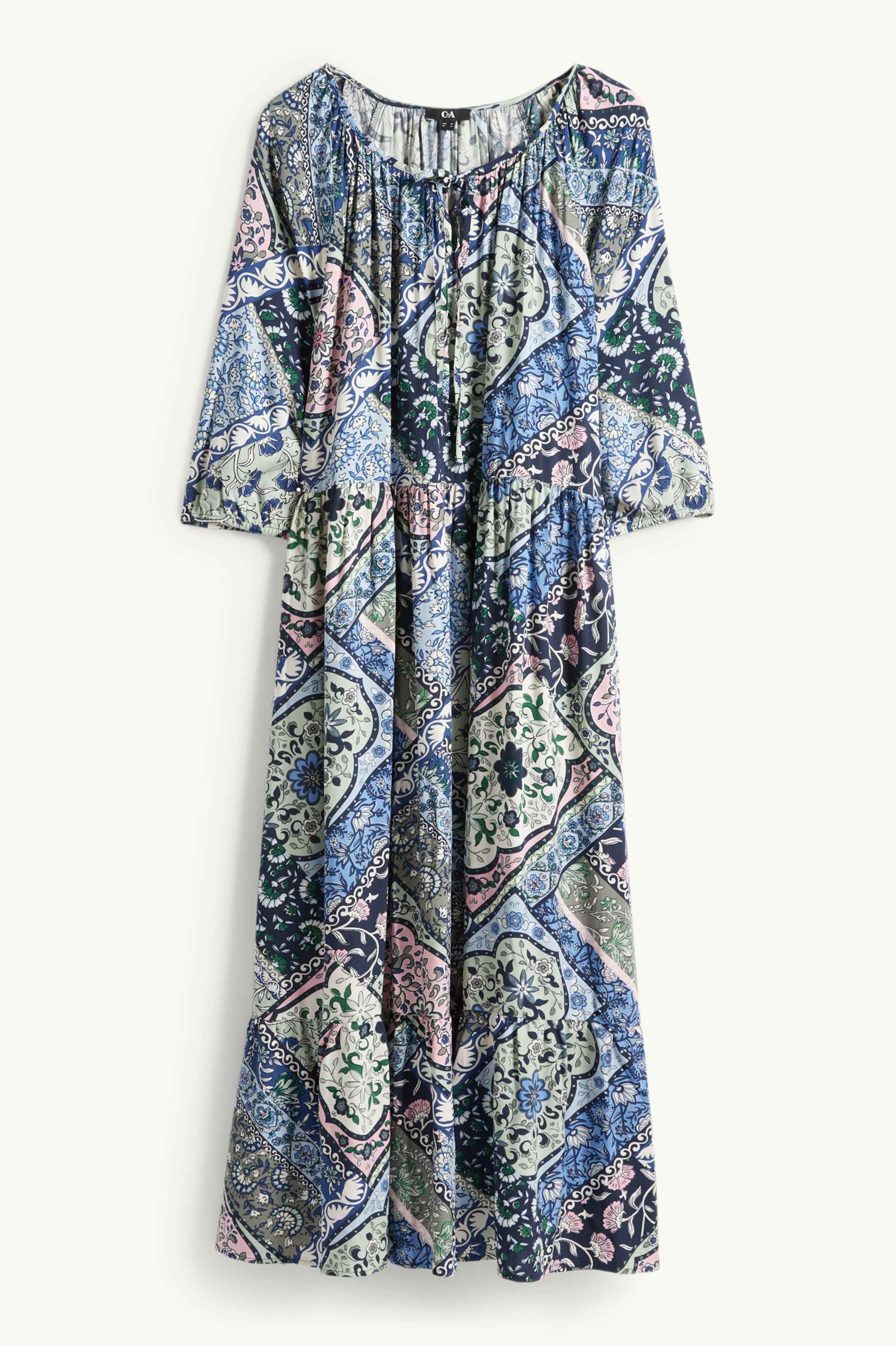 A-line dress - patterned multicoloured