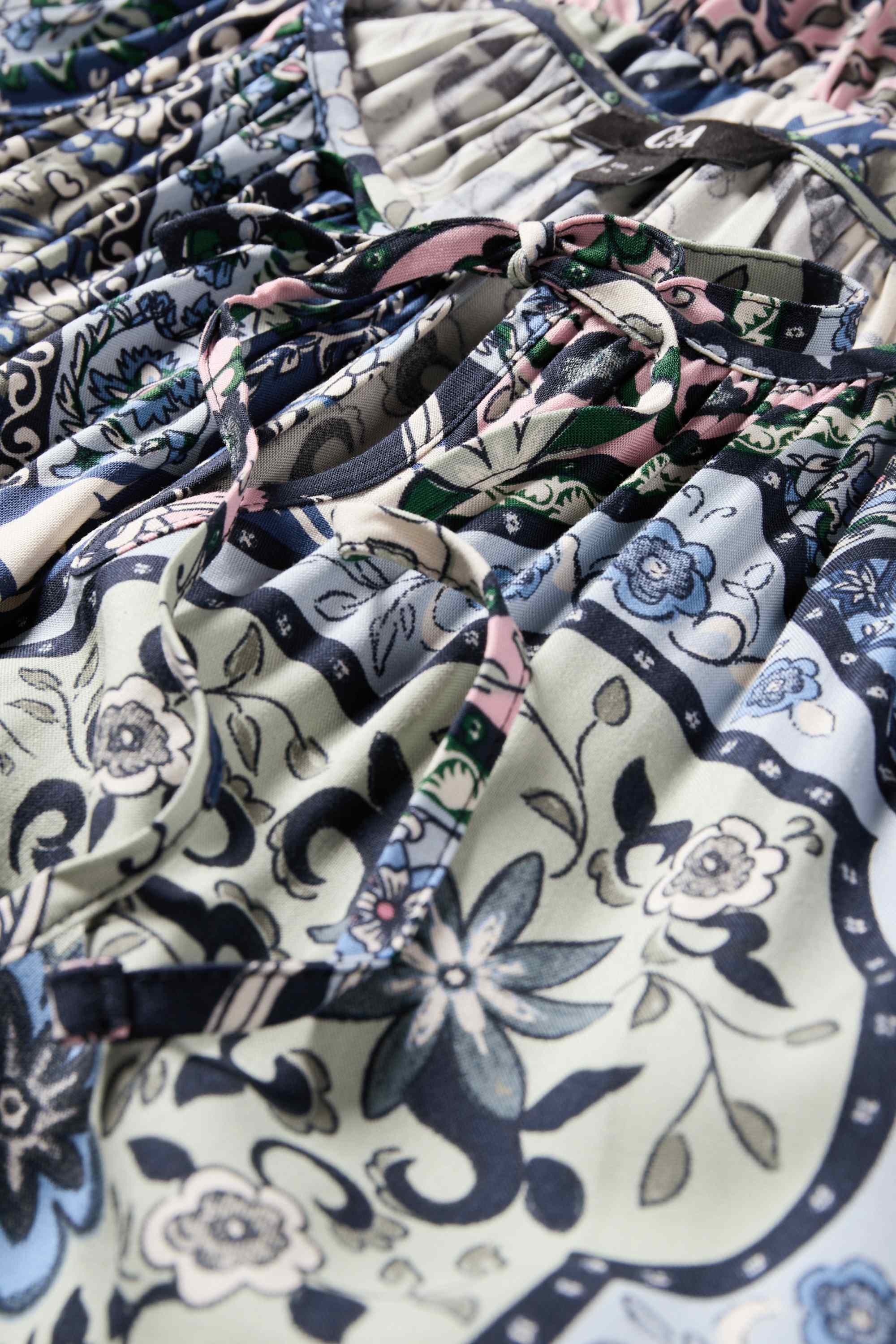 A-line dress - patterned multicoloured