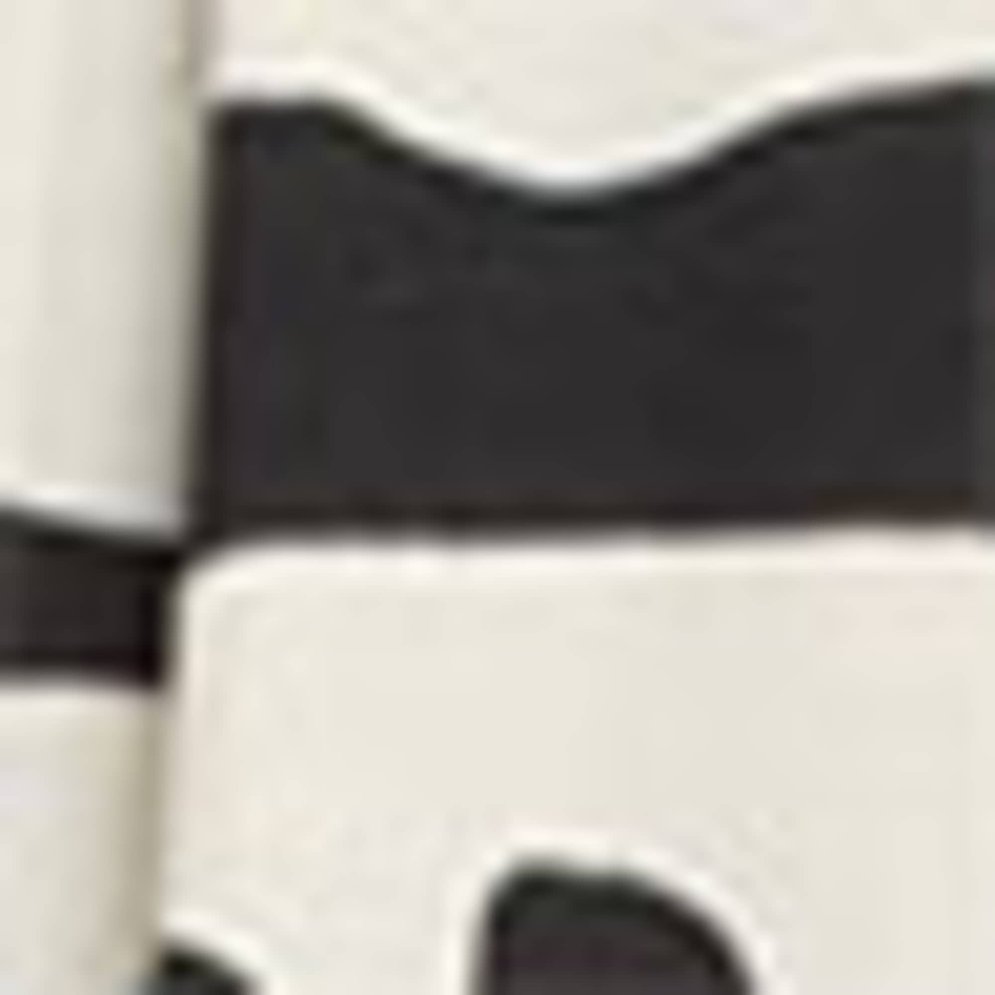 Shorts - mid-rise waist - patterned white / black