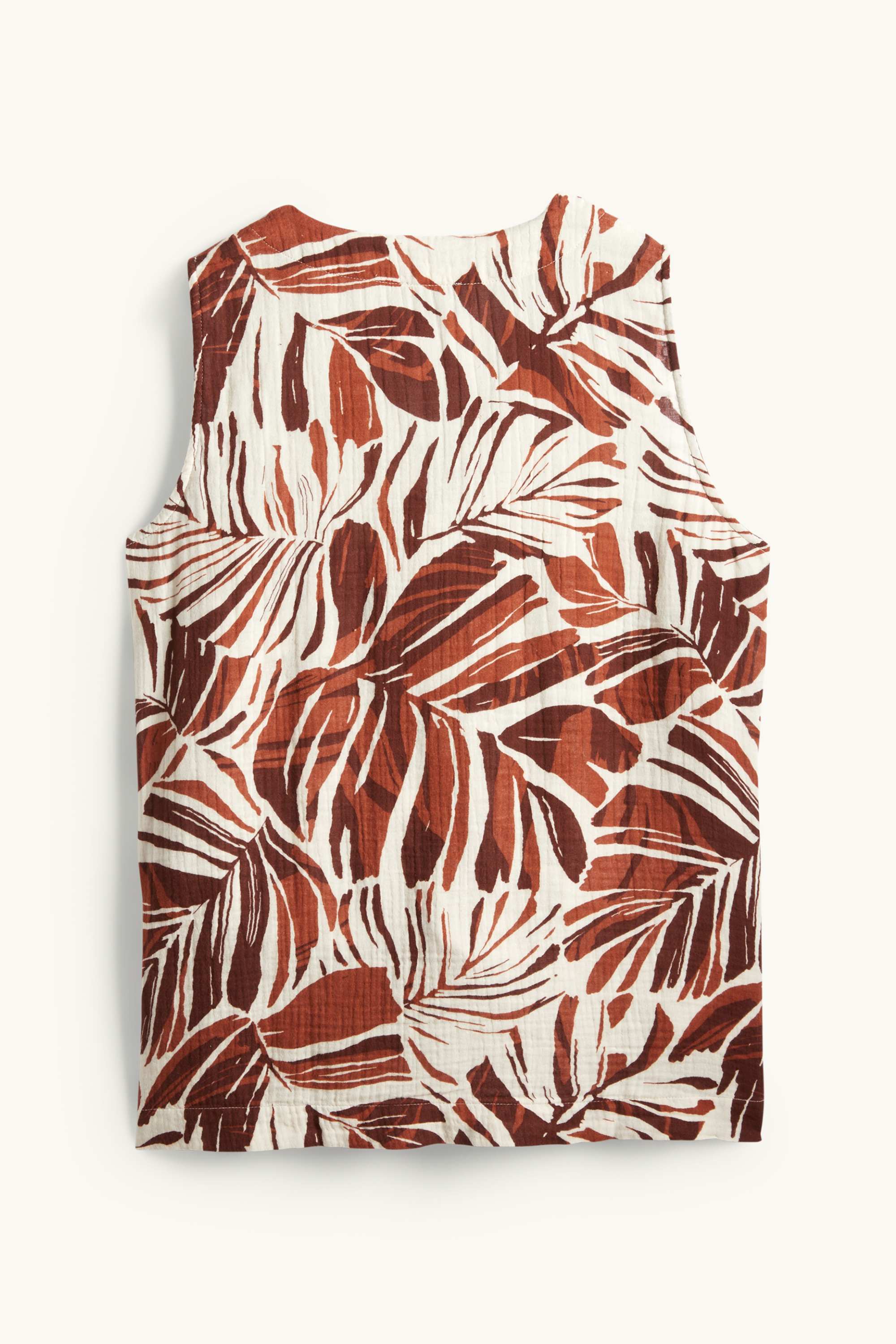 Waistcoat - patterned beige / brown