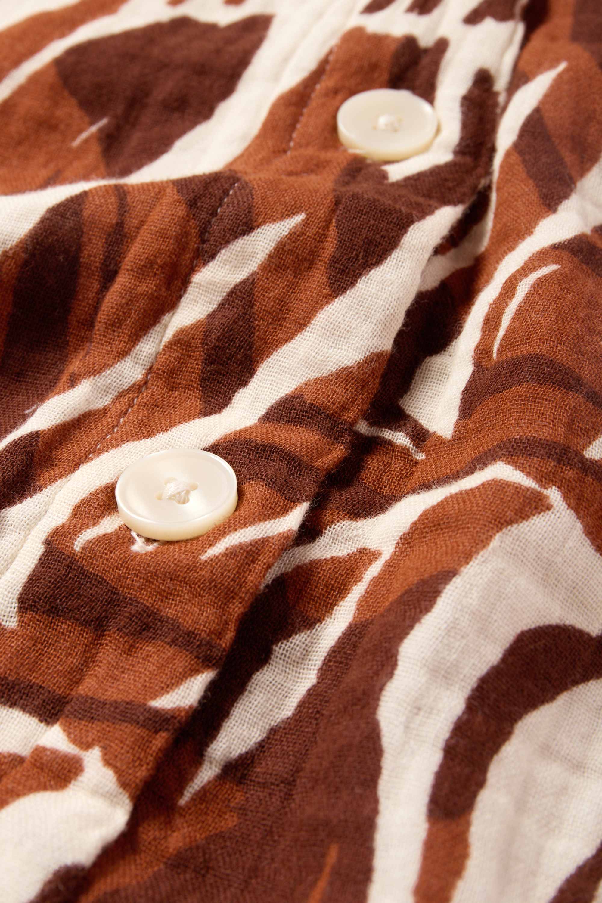 Waistcoat - patterned beige / brown