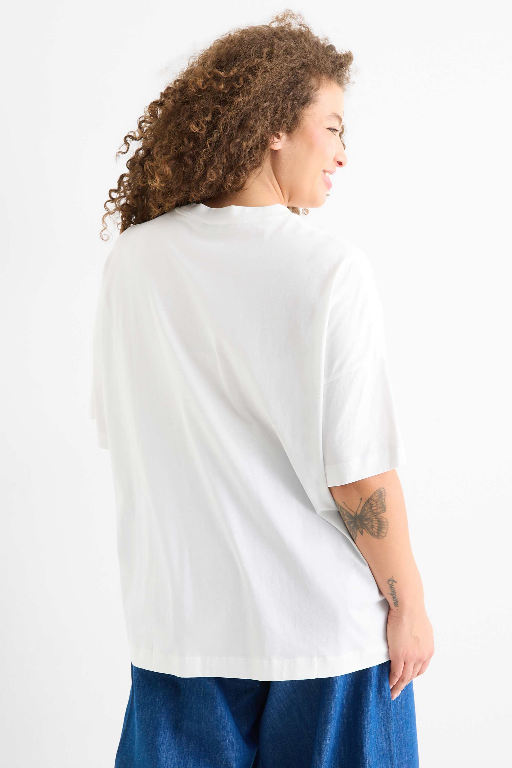 T-shirt - regular fit - shiny white