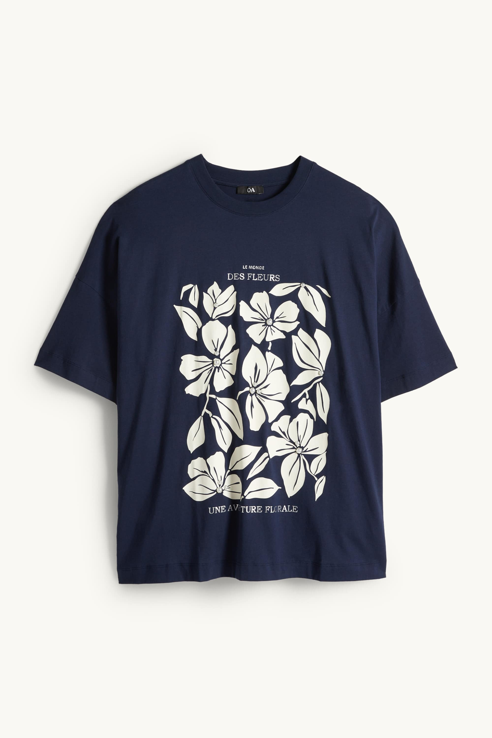 T-shirt - regular fit - shiny dark blue