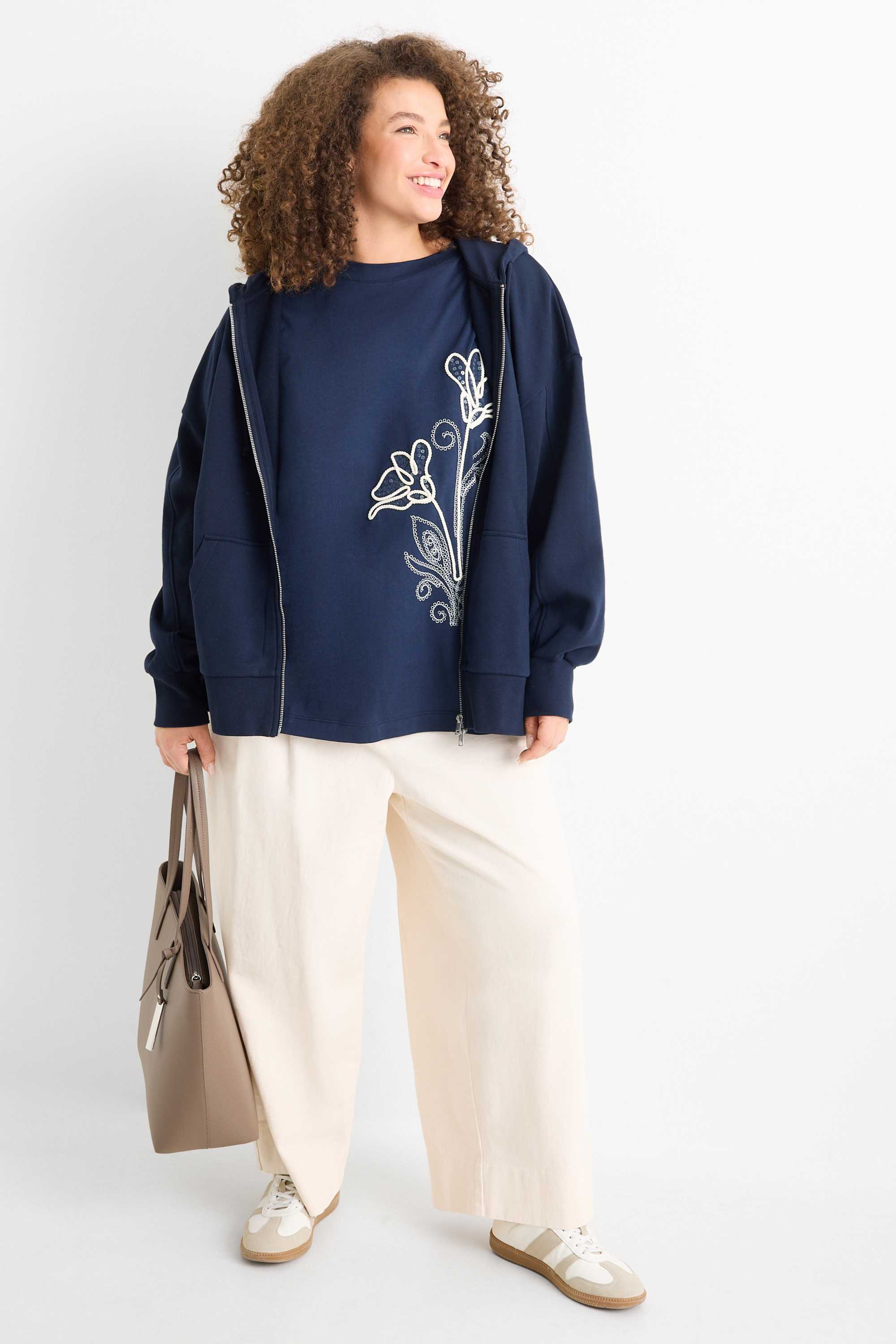 T-shirt - regular fit - shiny dark blue