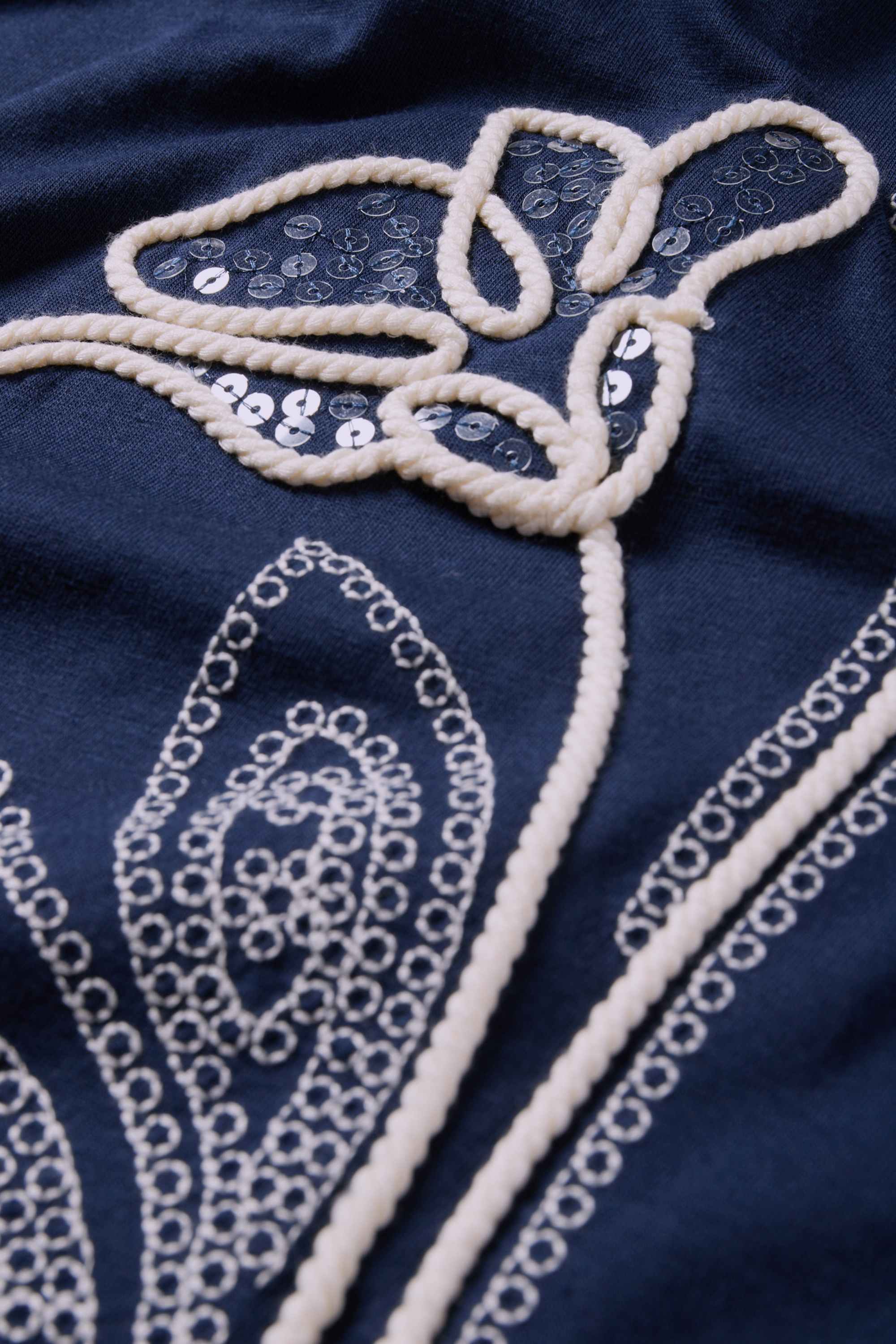T-shirt - regular fit - shiny dark blue