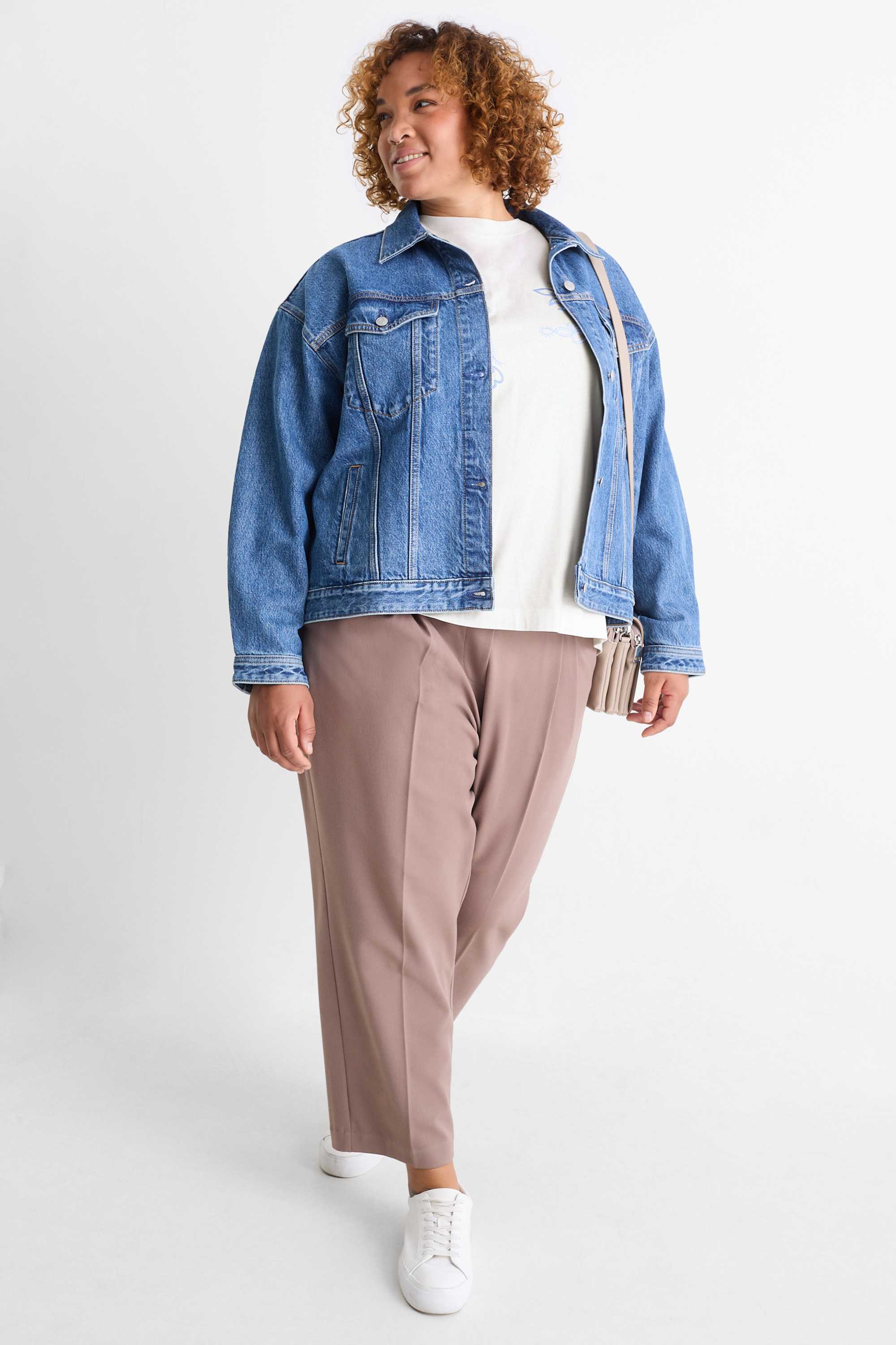 T-shirt - relaxed fit cremewhite