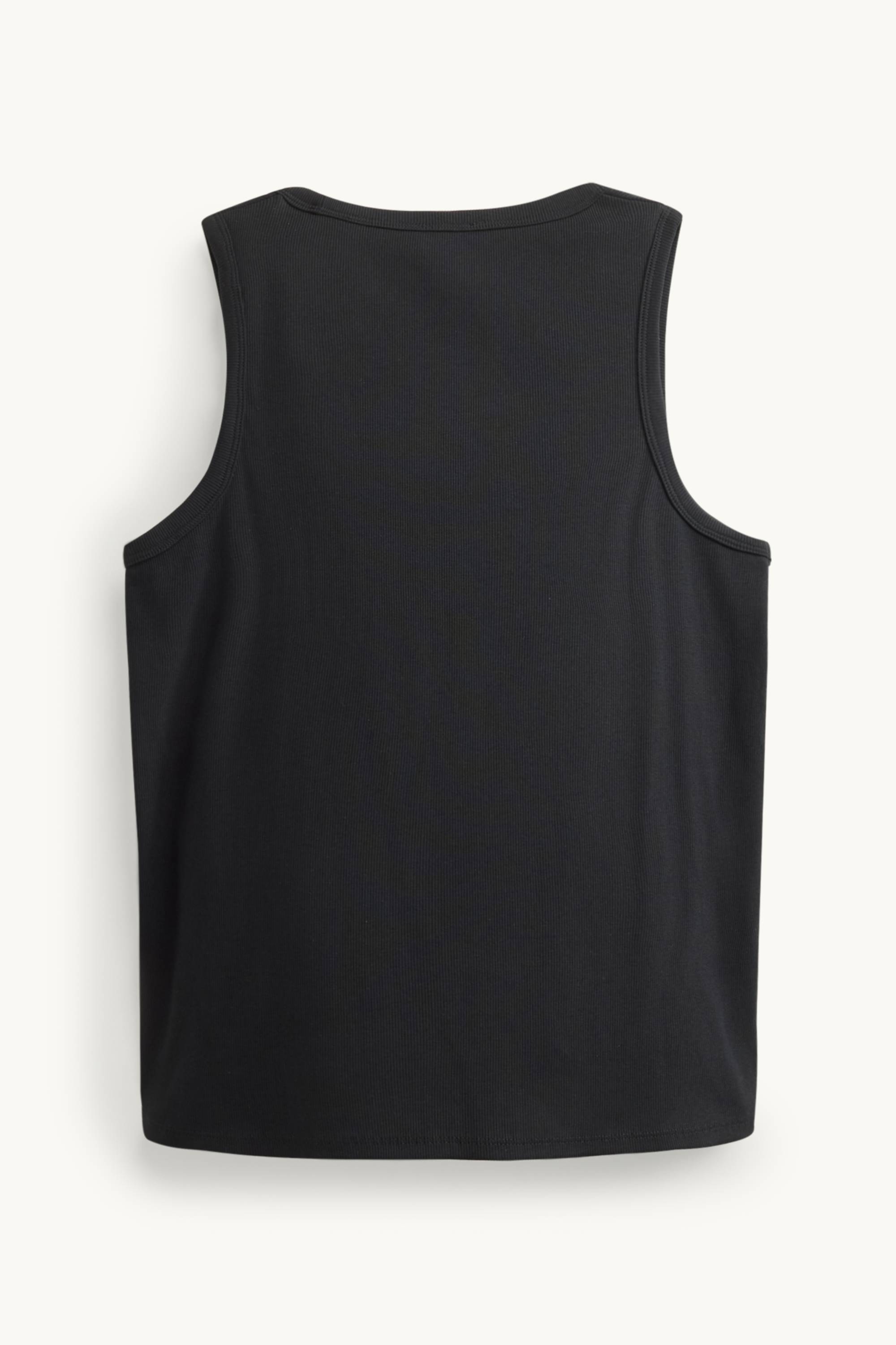 Top - ribbed black