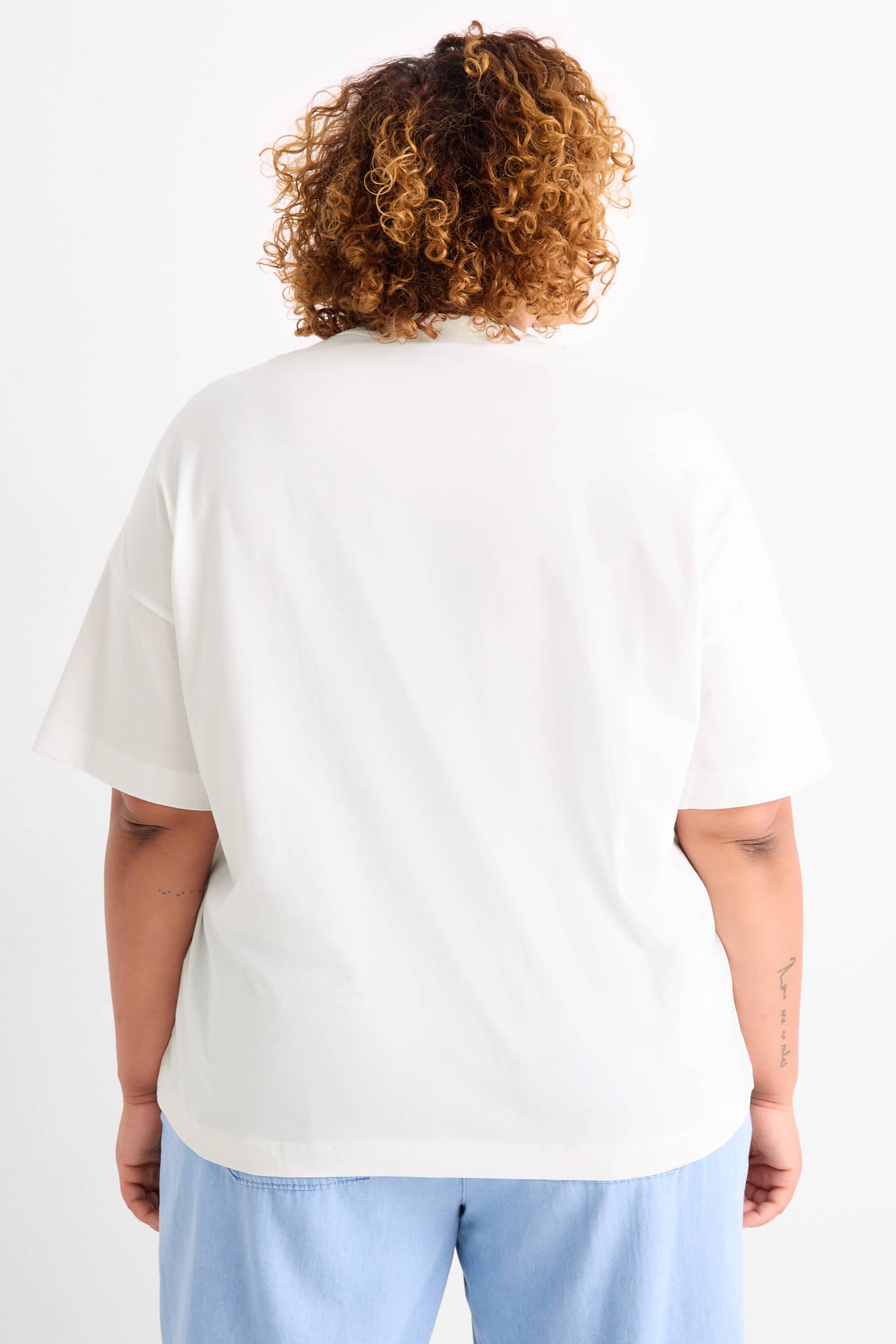 T-shirt - regular fit - shiny white