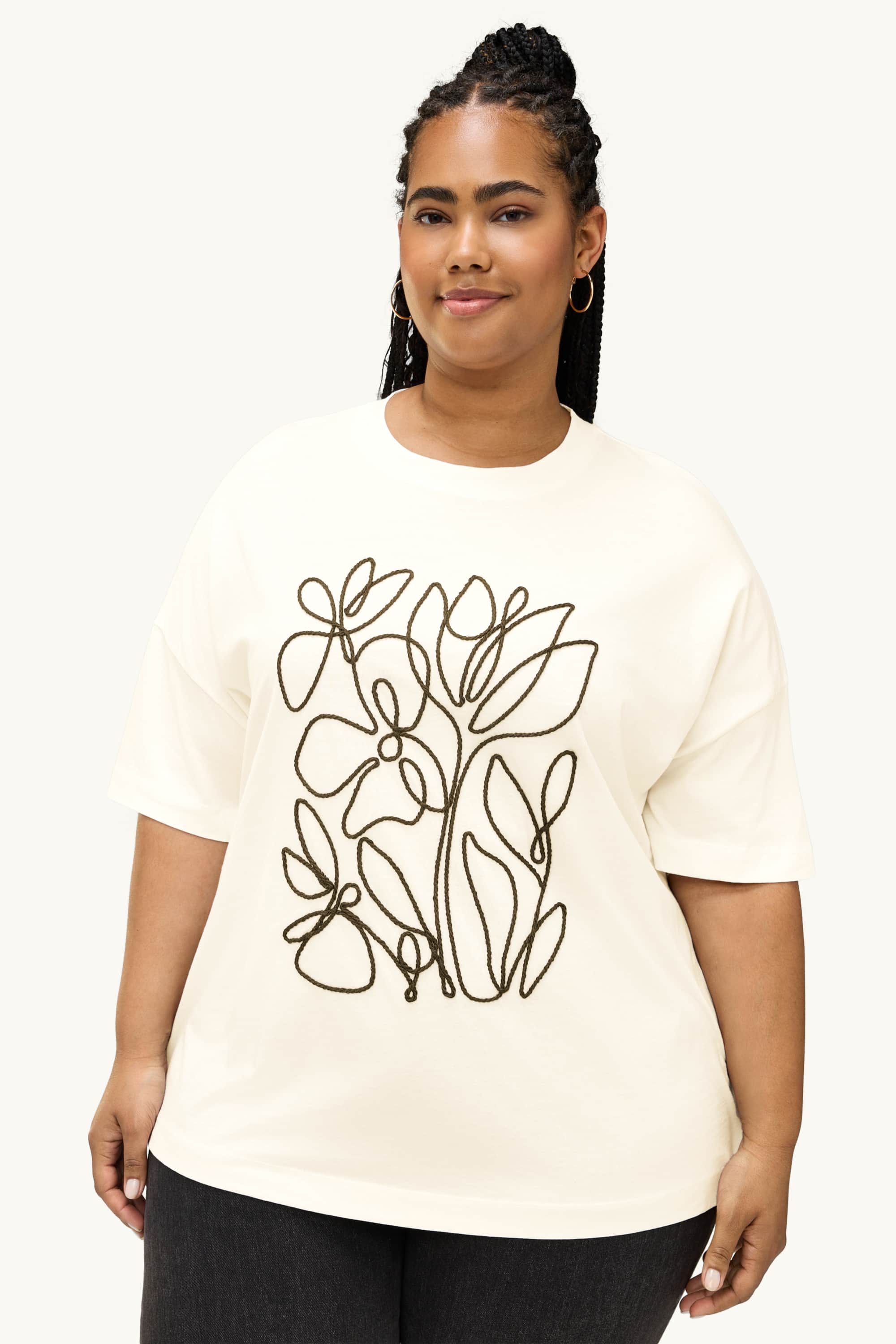 T-shirt - relaxed fit white