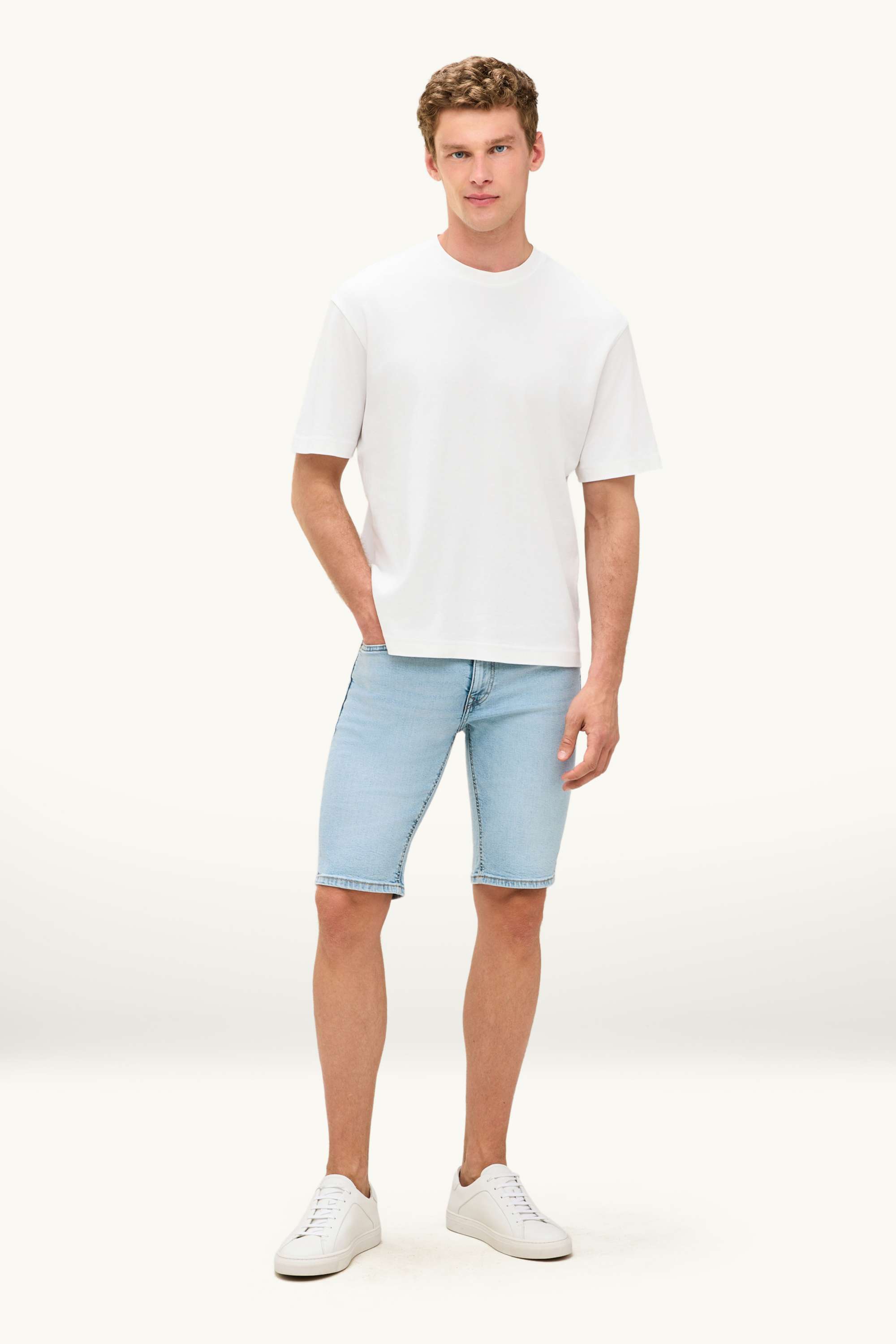 Denim shorts denim-light blue