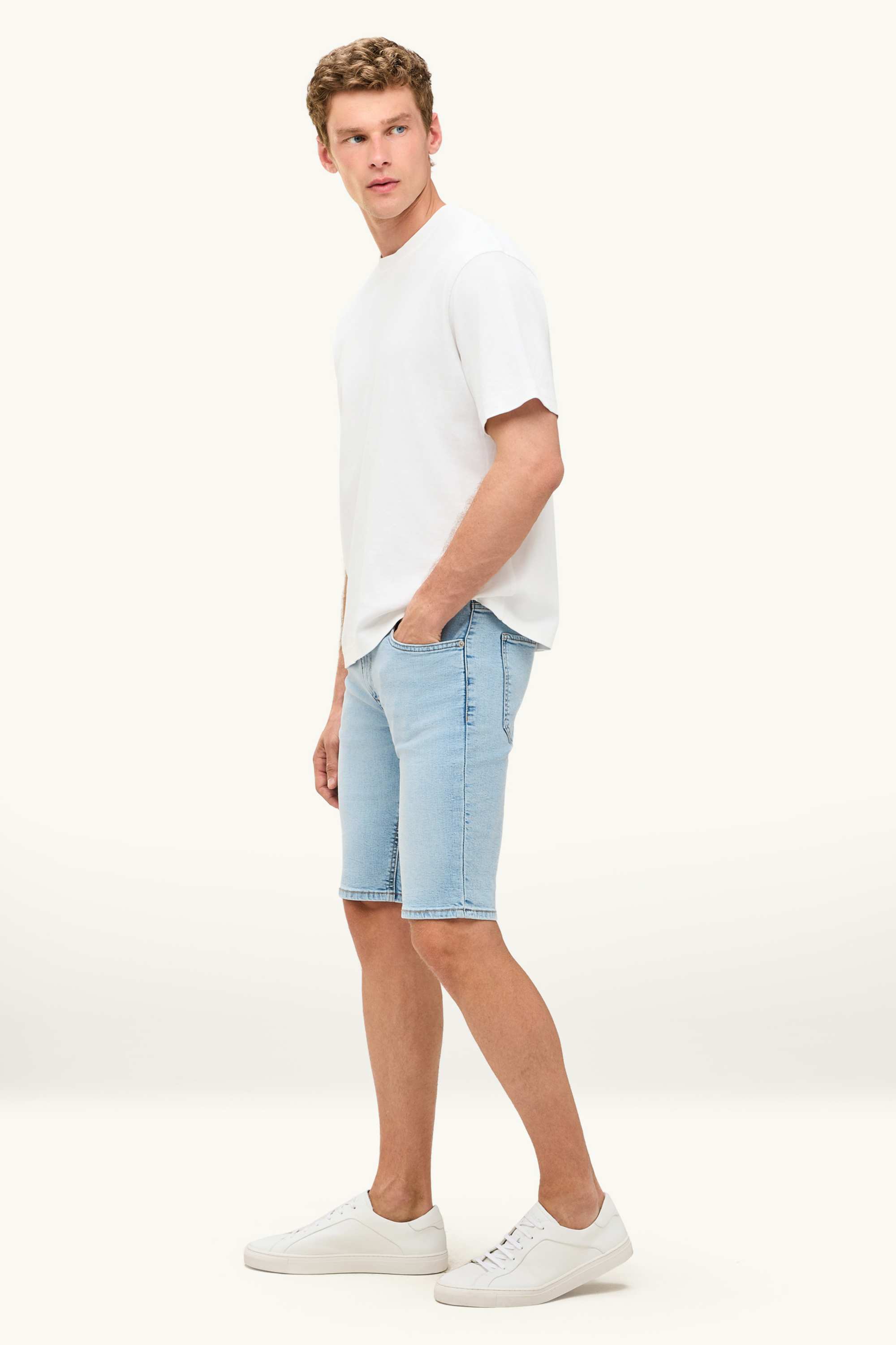 Denim shorts denim-light blue