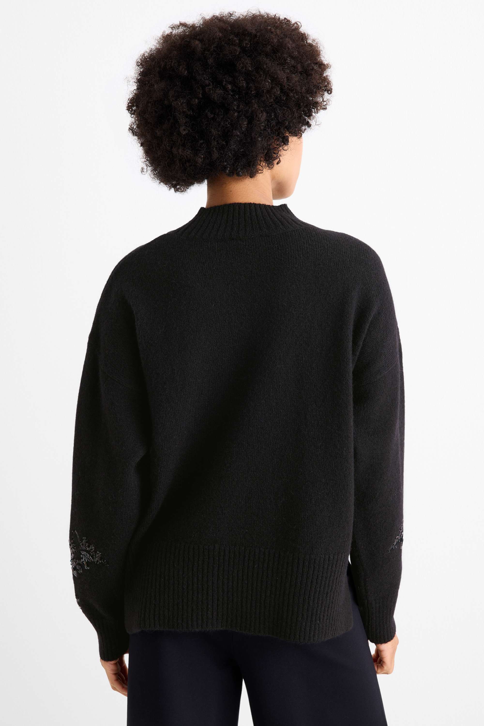 Jumper - shiny black