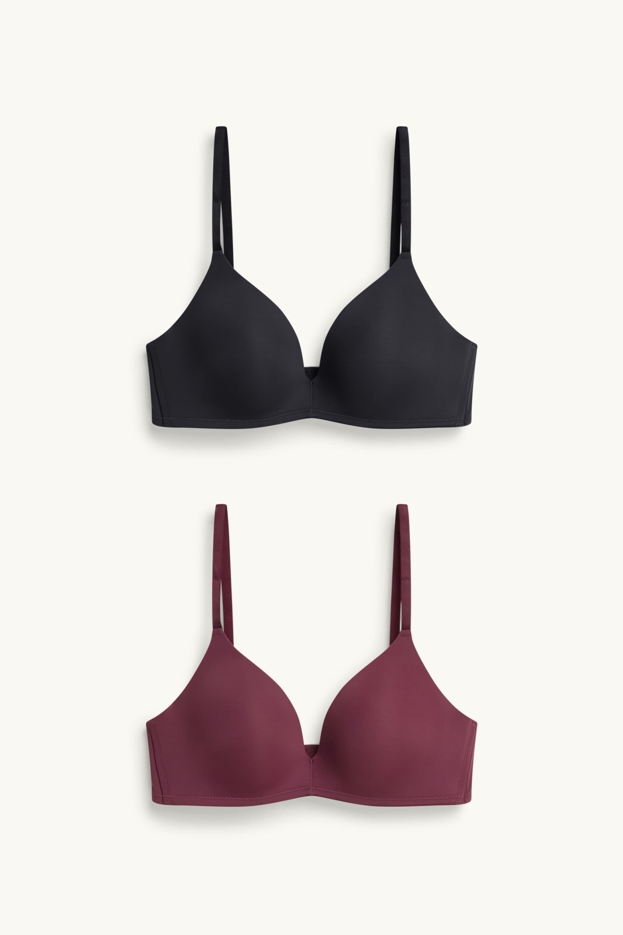 Multipack of 2 - underwire bra - FULL COVERAGE - padded bordeaux / black