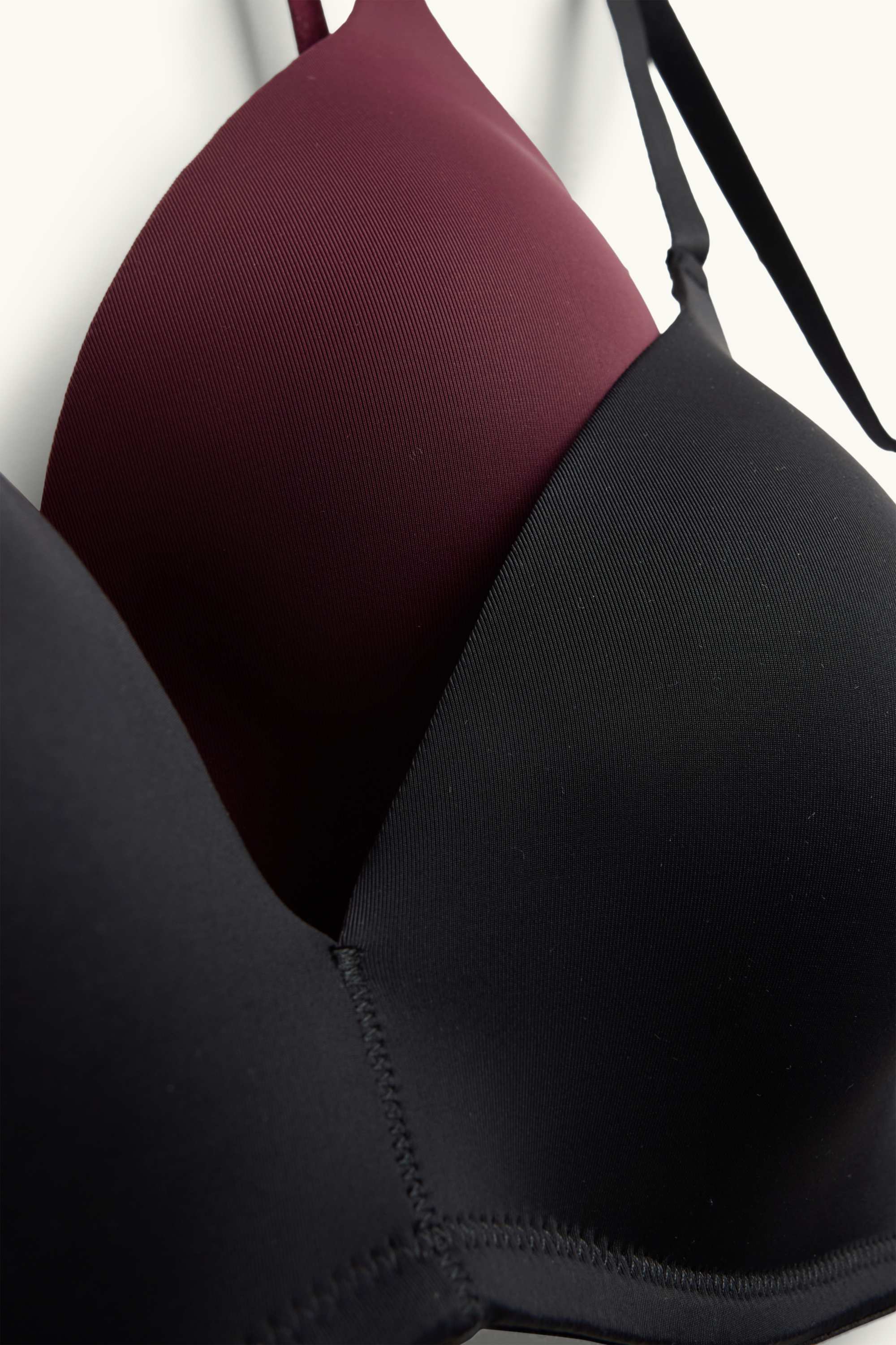 Multipack of 2 - underwire bra - FULL COVERAGE - padded bordeaux / black