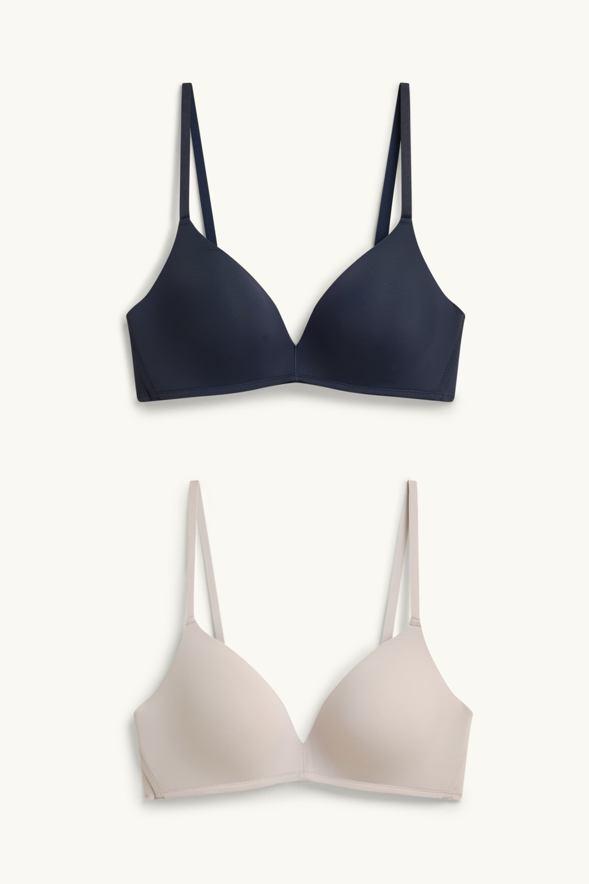 Multipack of 2 - non-wired bra - padded beige