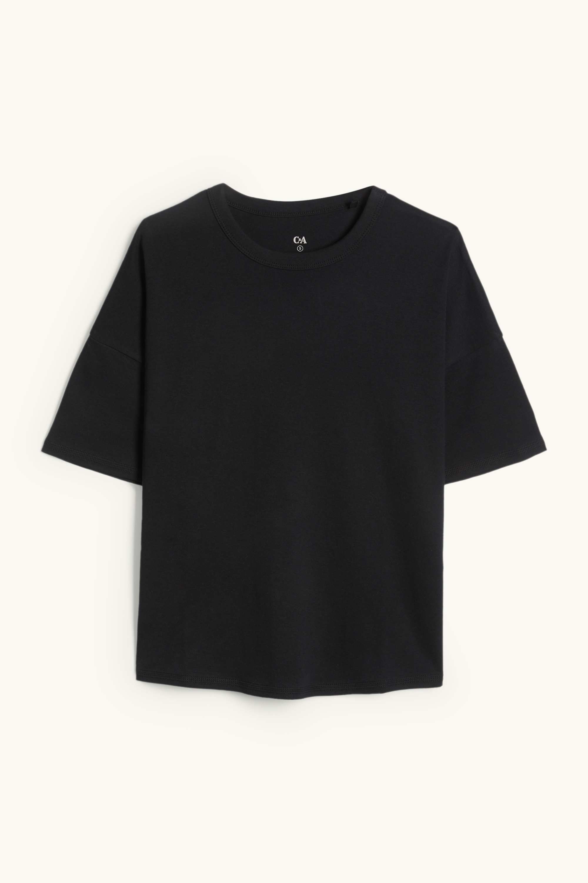 T-shirt - oversized black