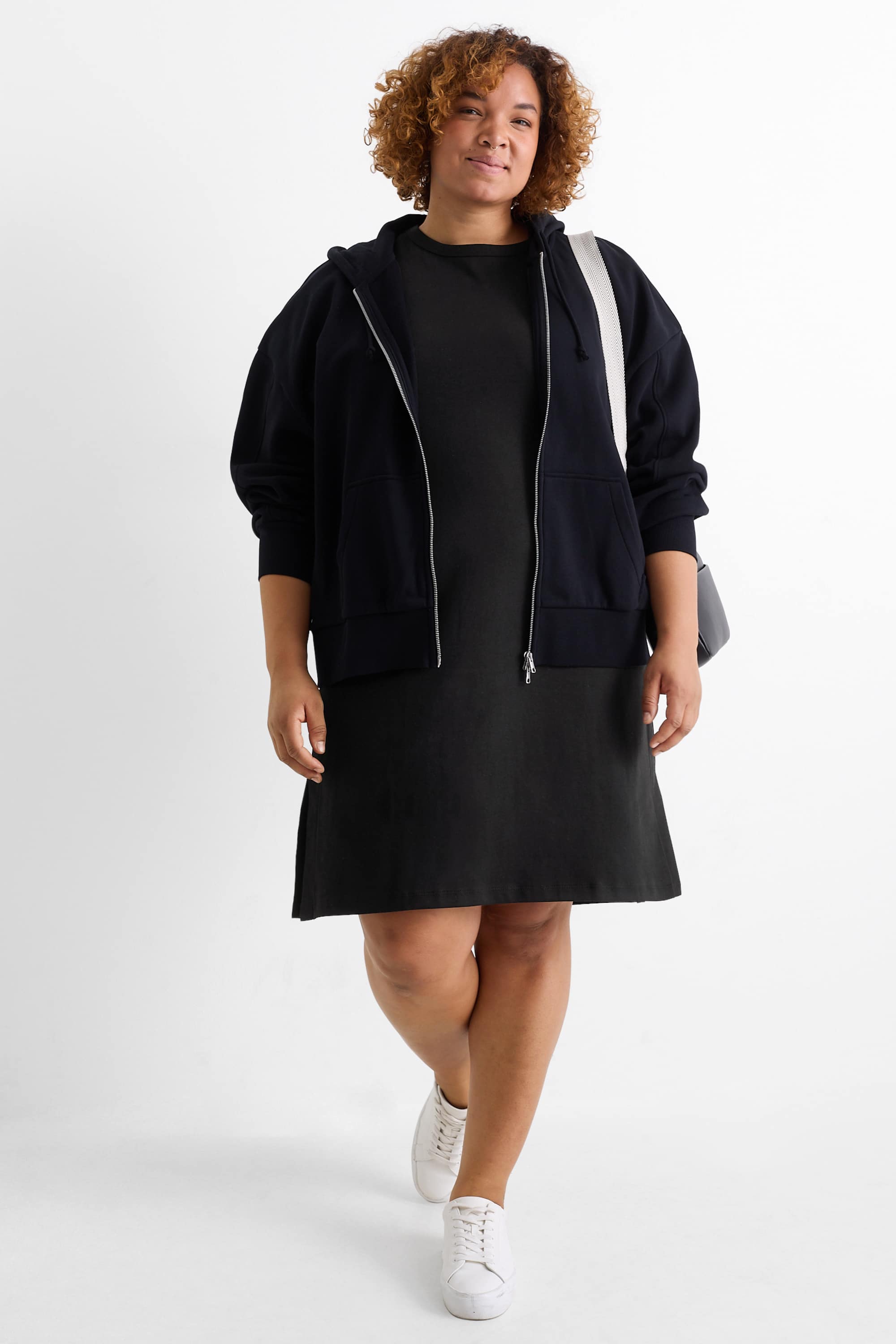 T-shirt dress black