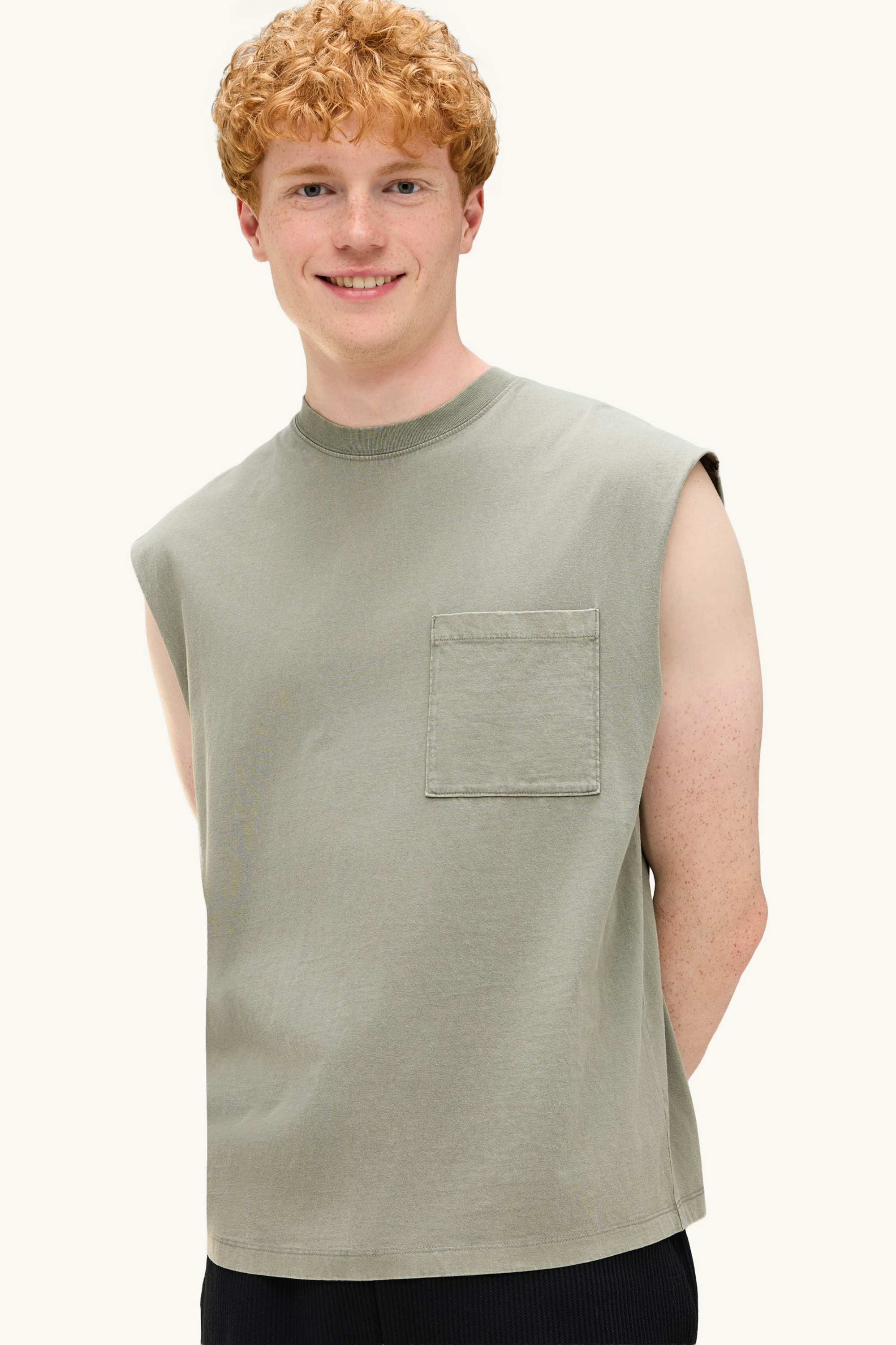 Vest top khaki