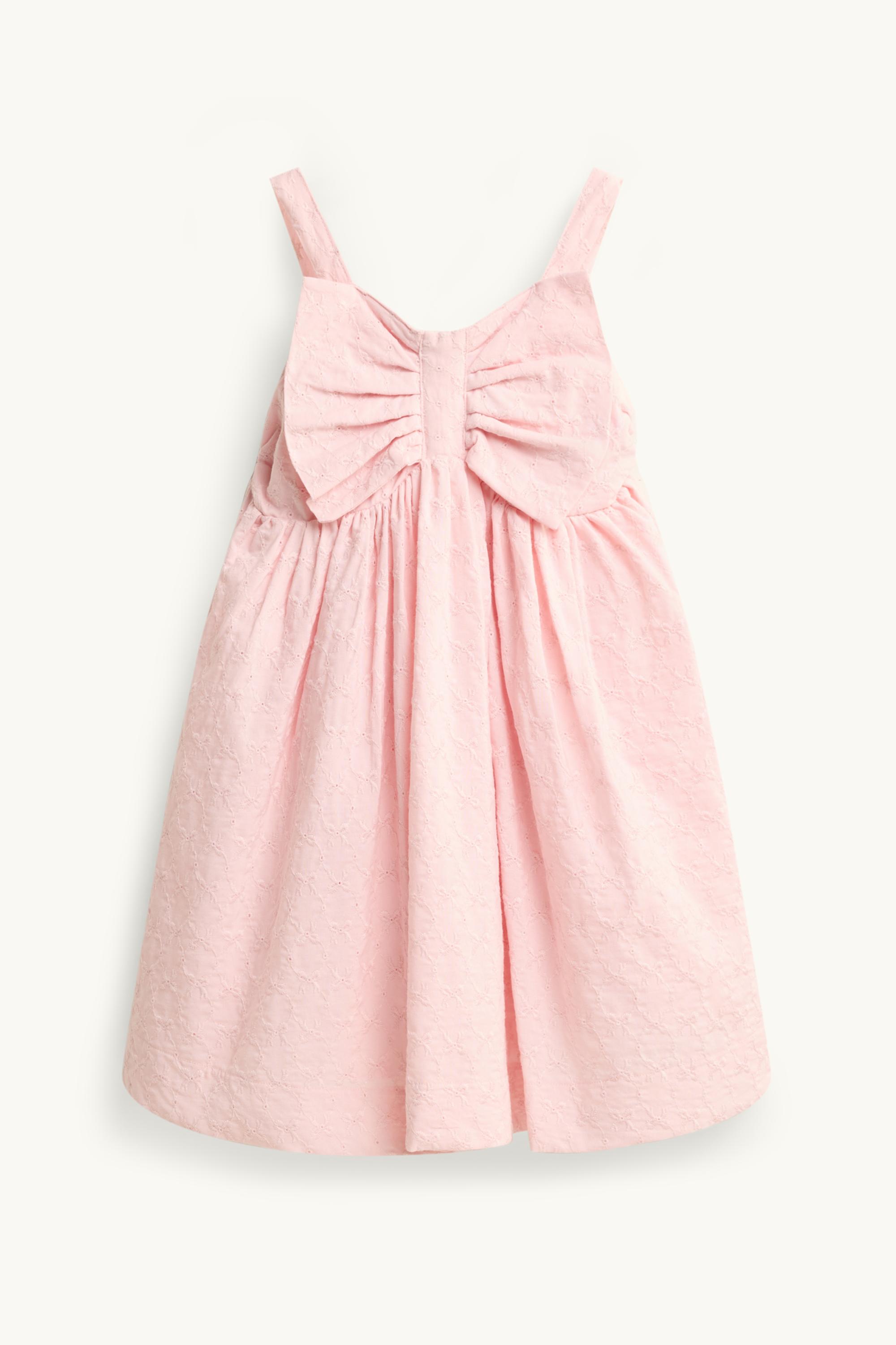 Flower - dress - broderie anglaise rose