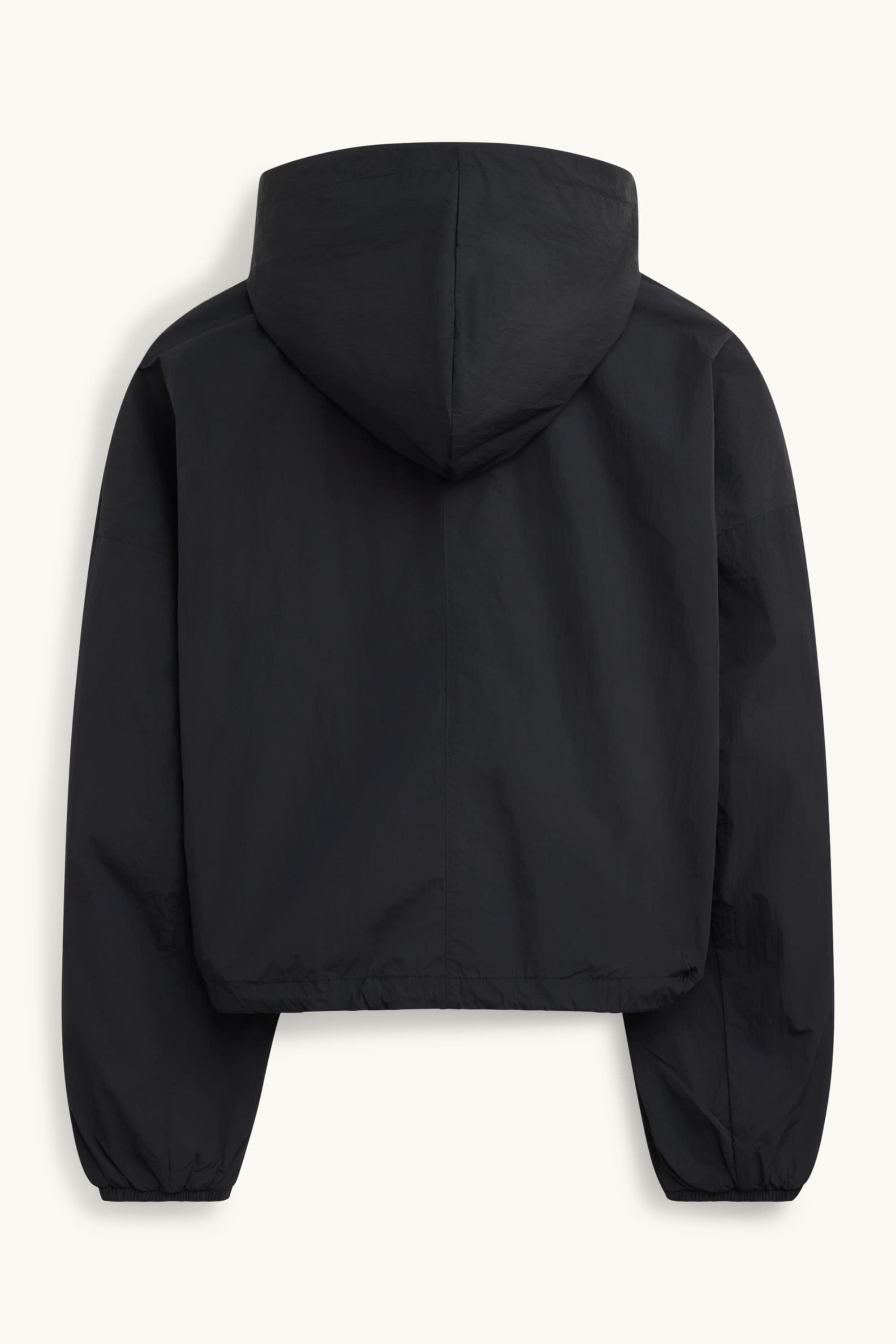 Jacket with hood - water-repellent black