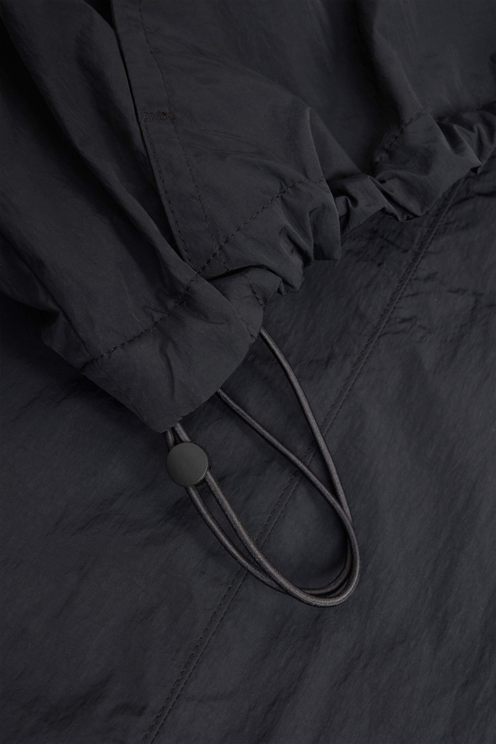Jacket with hood - water-repellent black