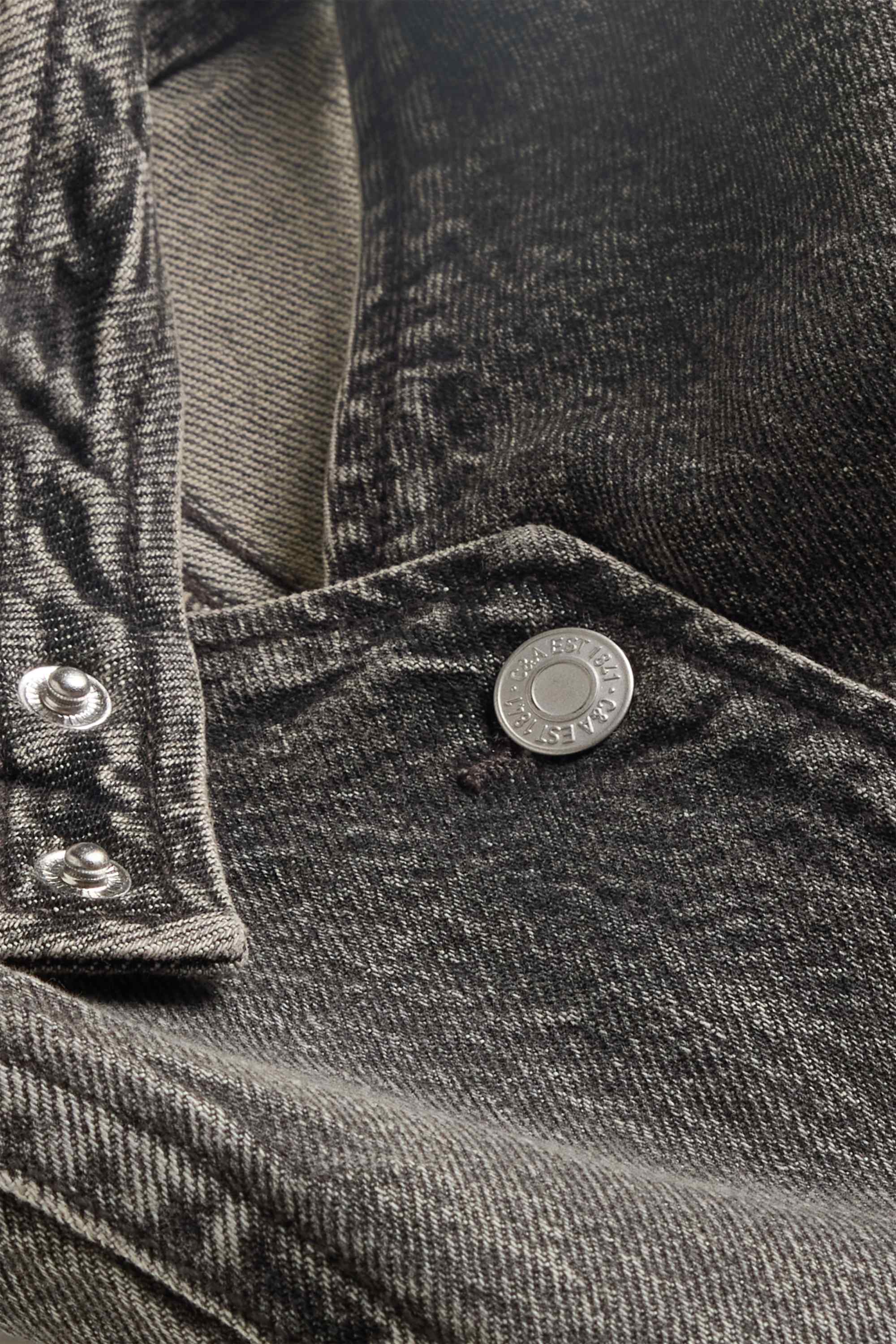 Denim top denim-gray