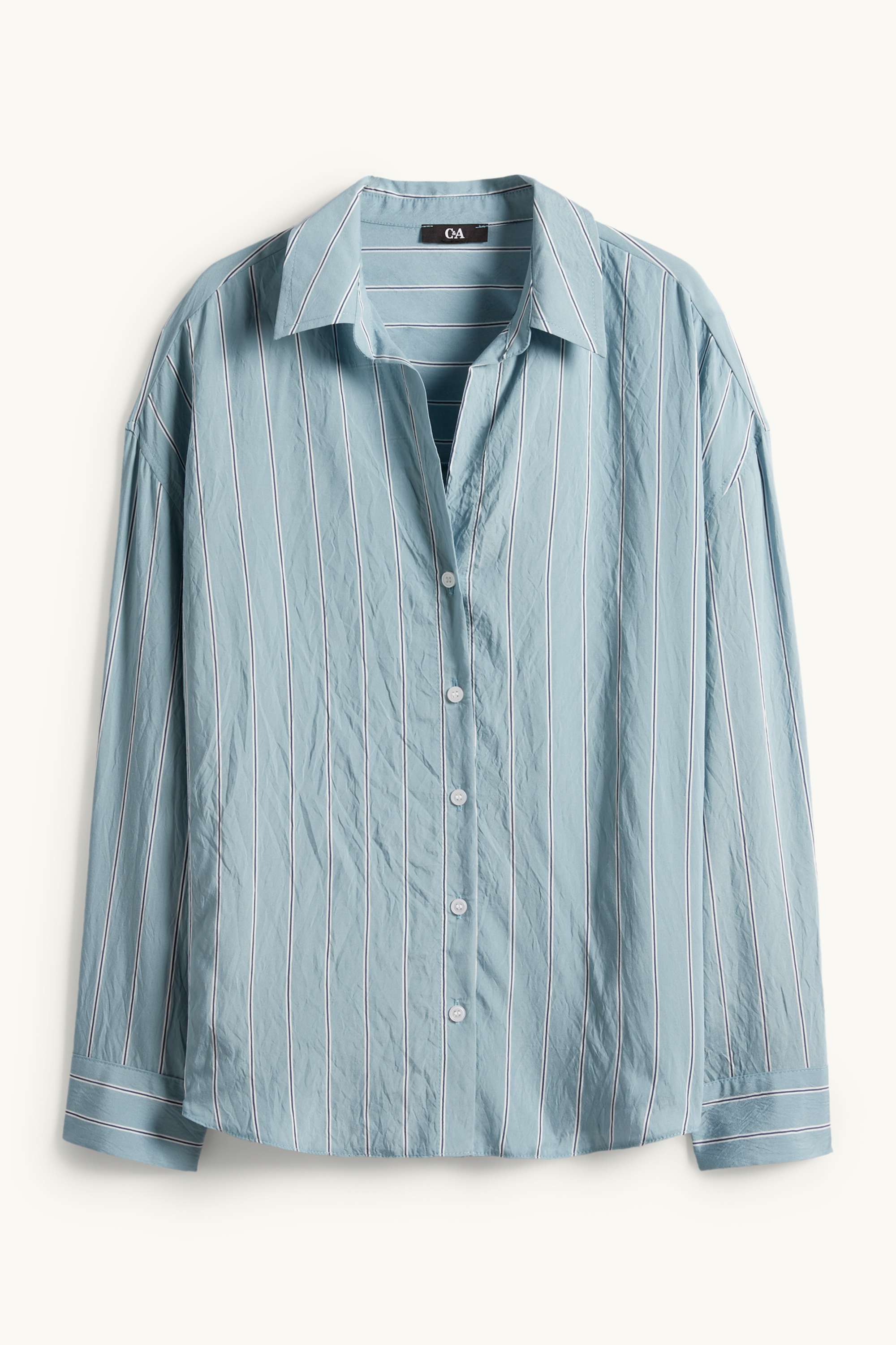 Blouse - striped turquoise