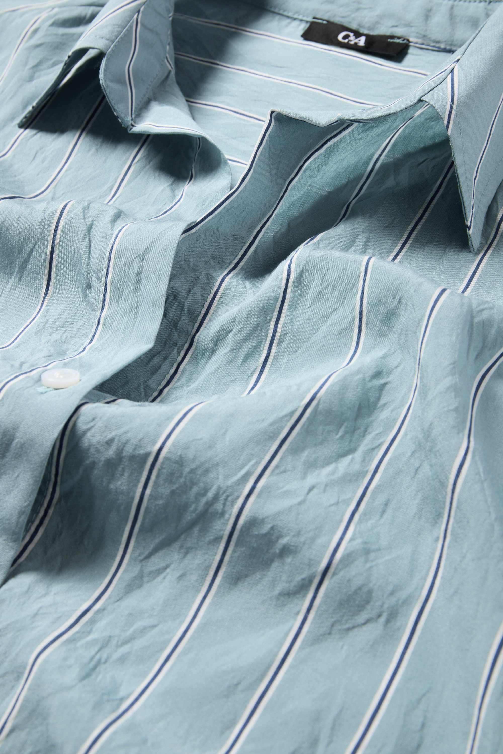 Blouse - striped turquoise