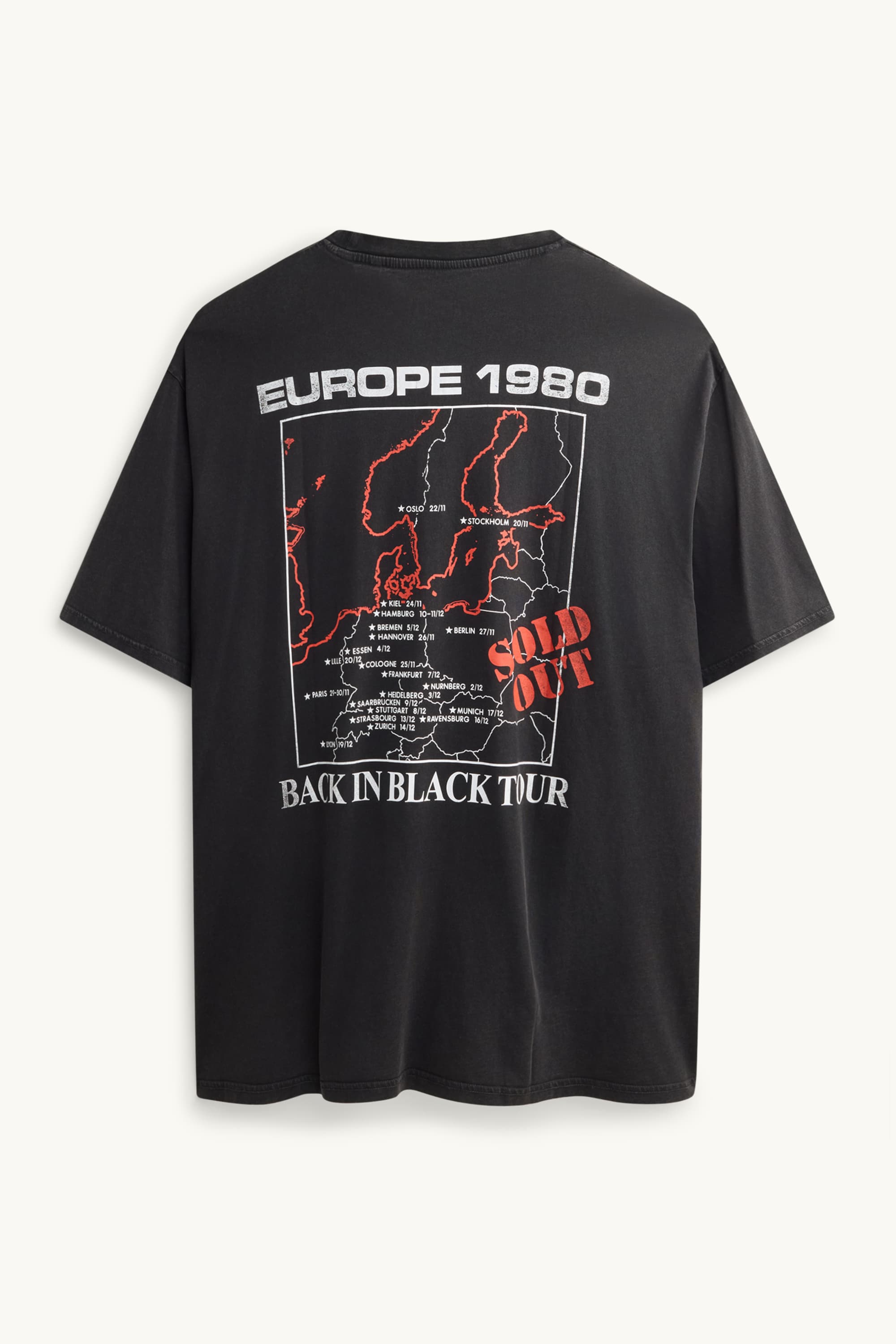 T-shirt - relaxed fit - AC/ DC black