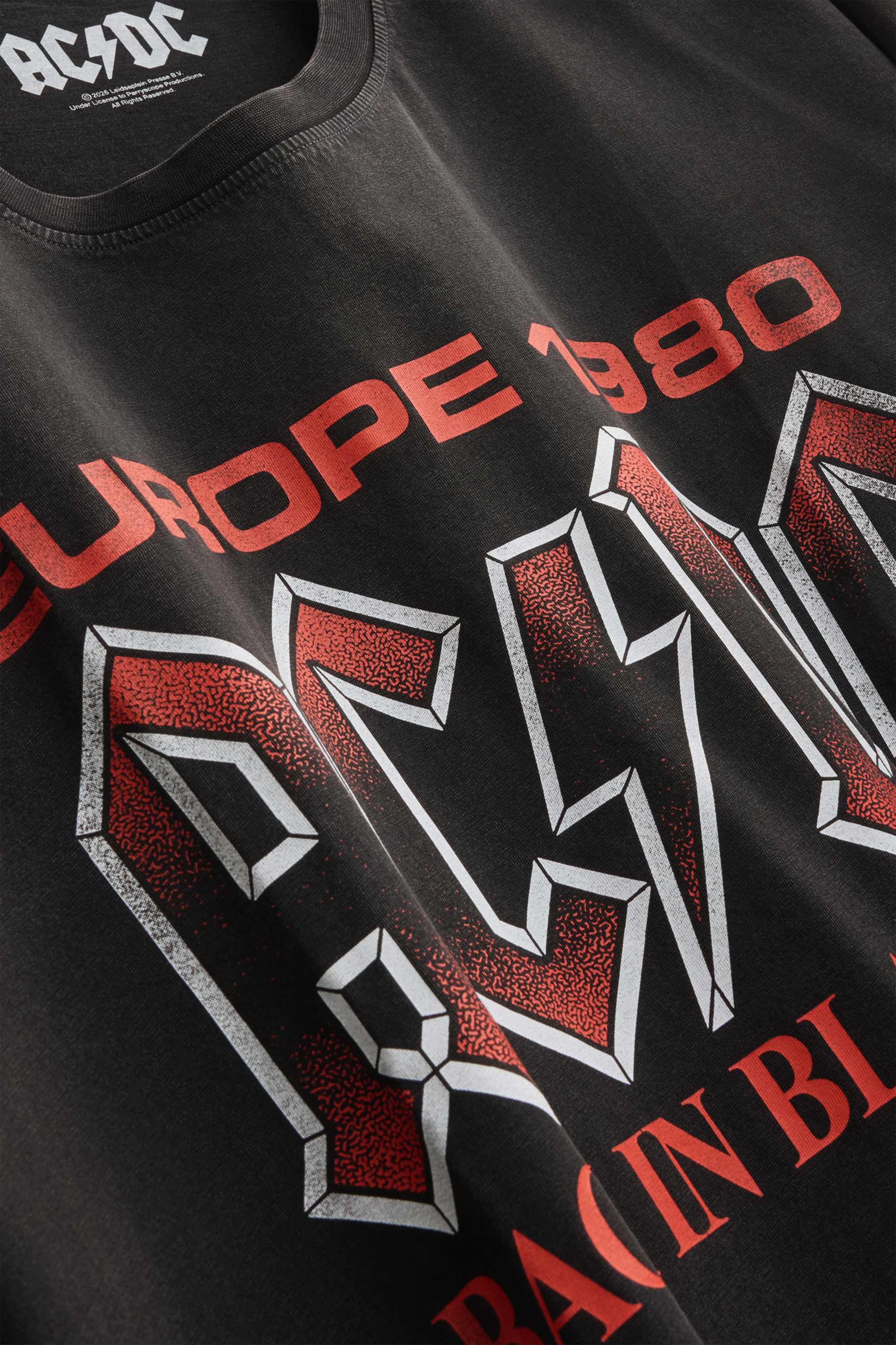 T-shirt - relaxed fit - AC/ DC black