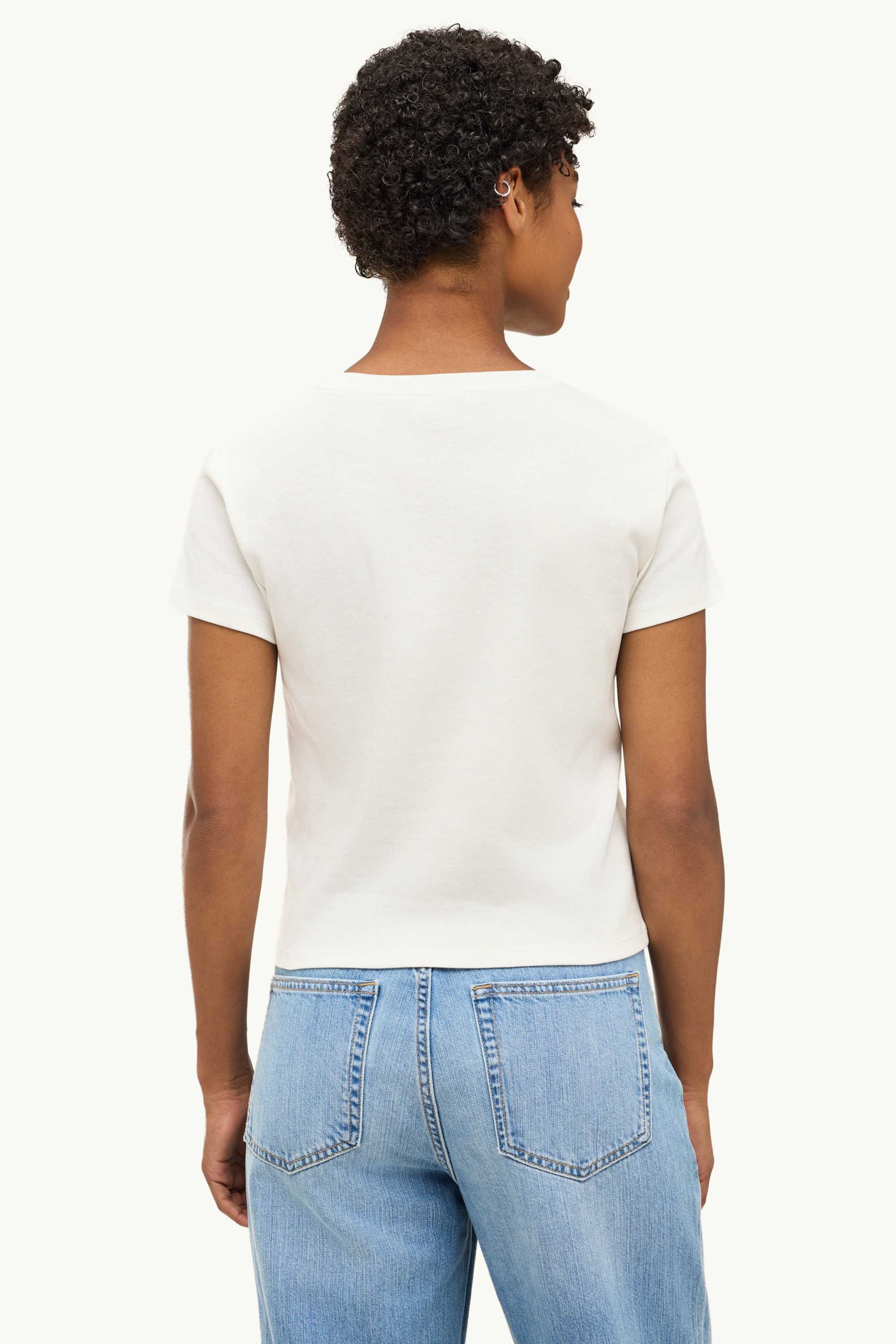 T-shirt - slim fit white