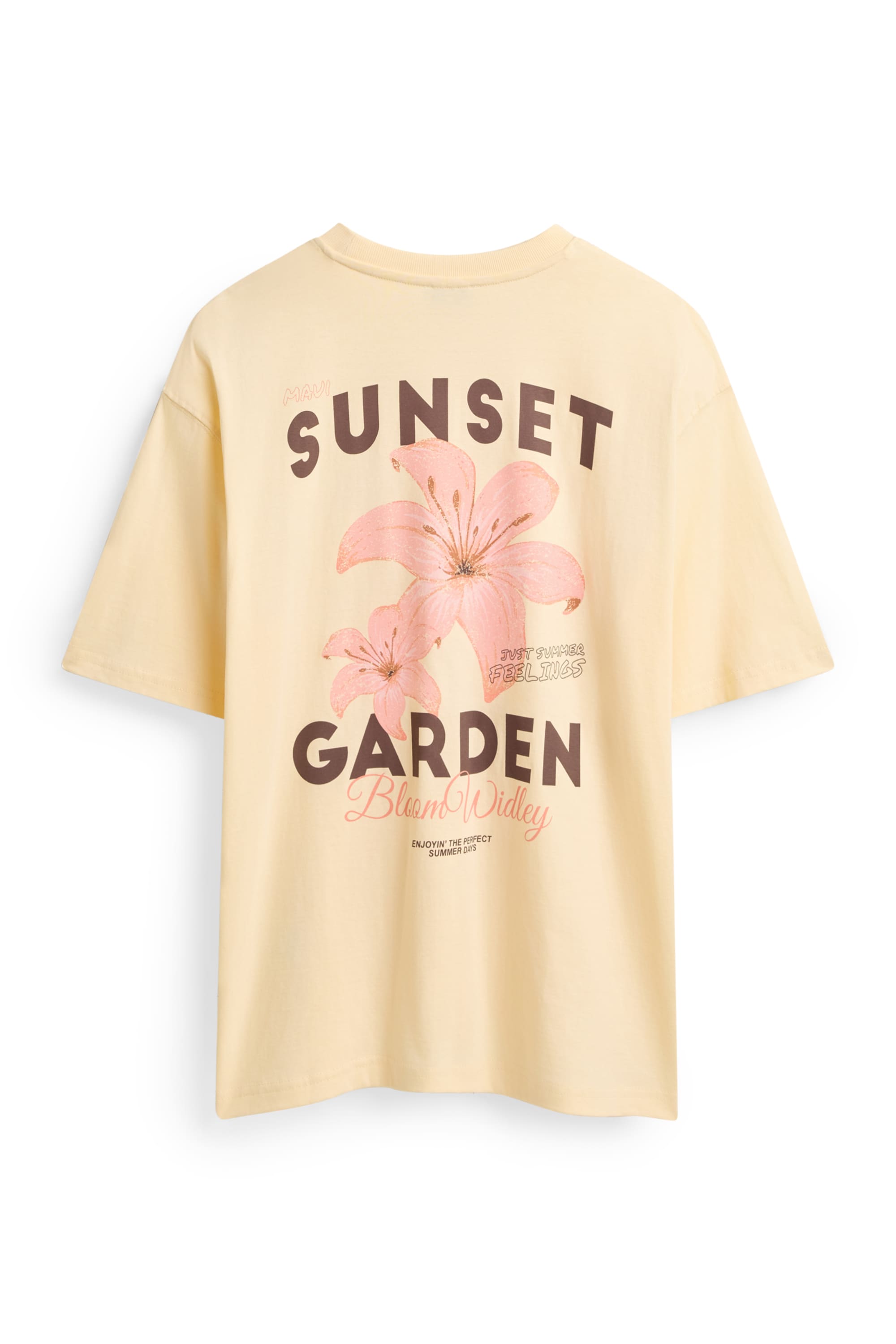 T-shirt - relaxed fit light yellow