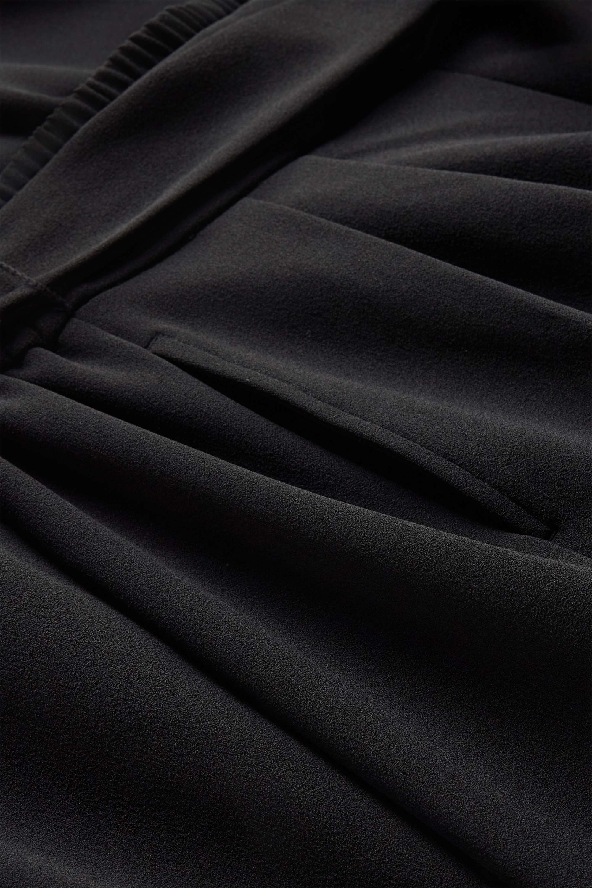 Cloth trousers - high waist - wide leg black