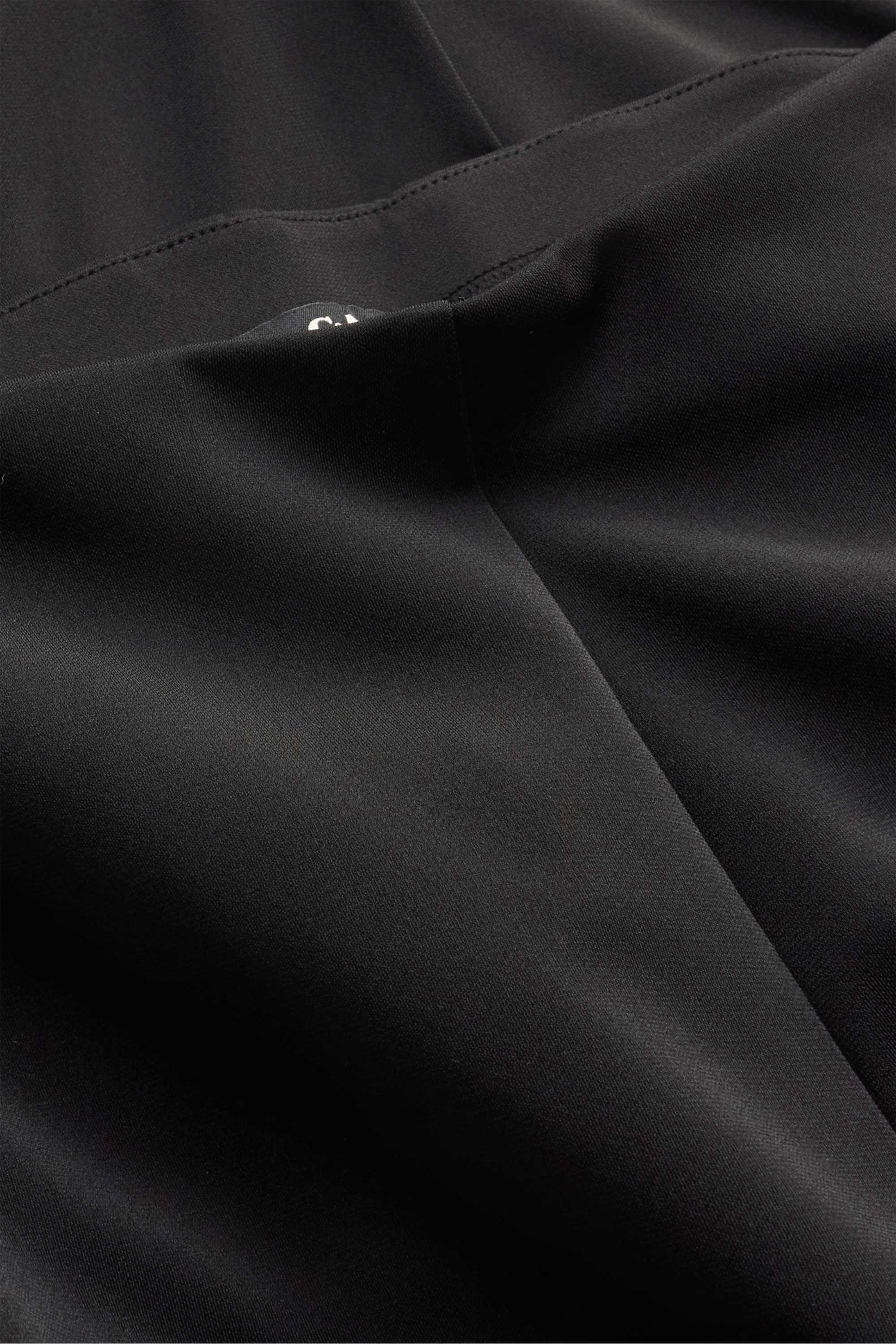 Jersey trousers - high waist - wide leg black