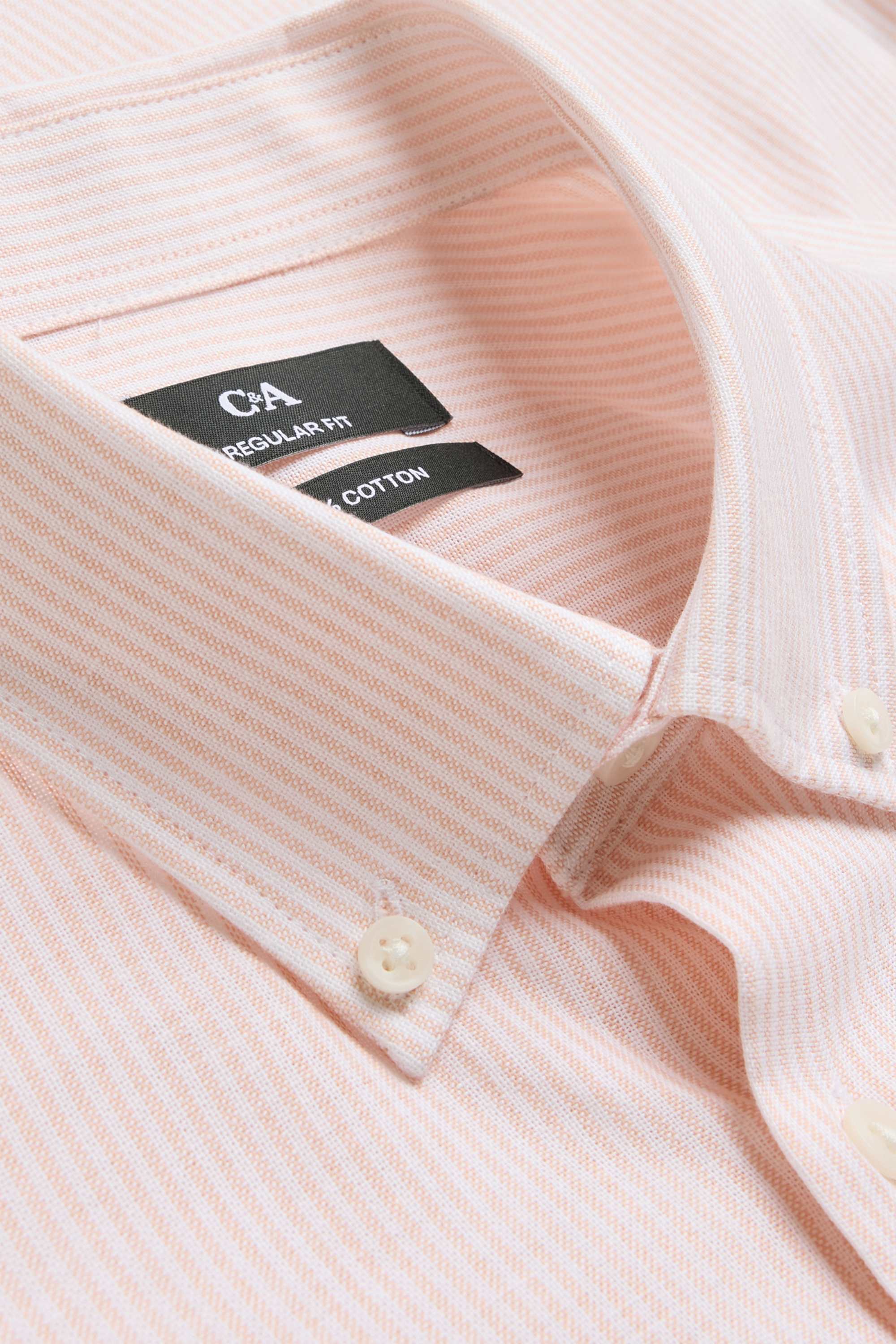 Shirt - regular fit - button-down collar rose